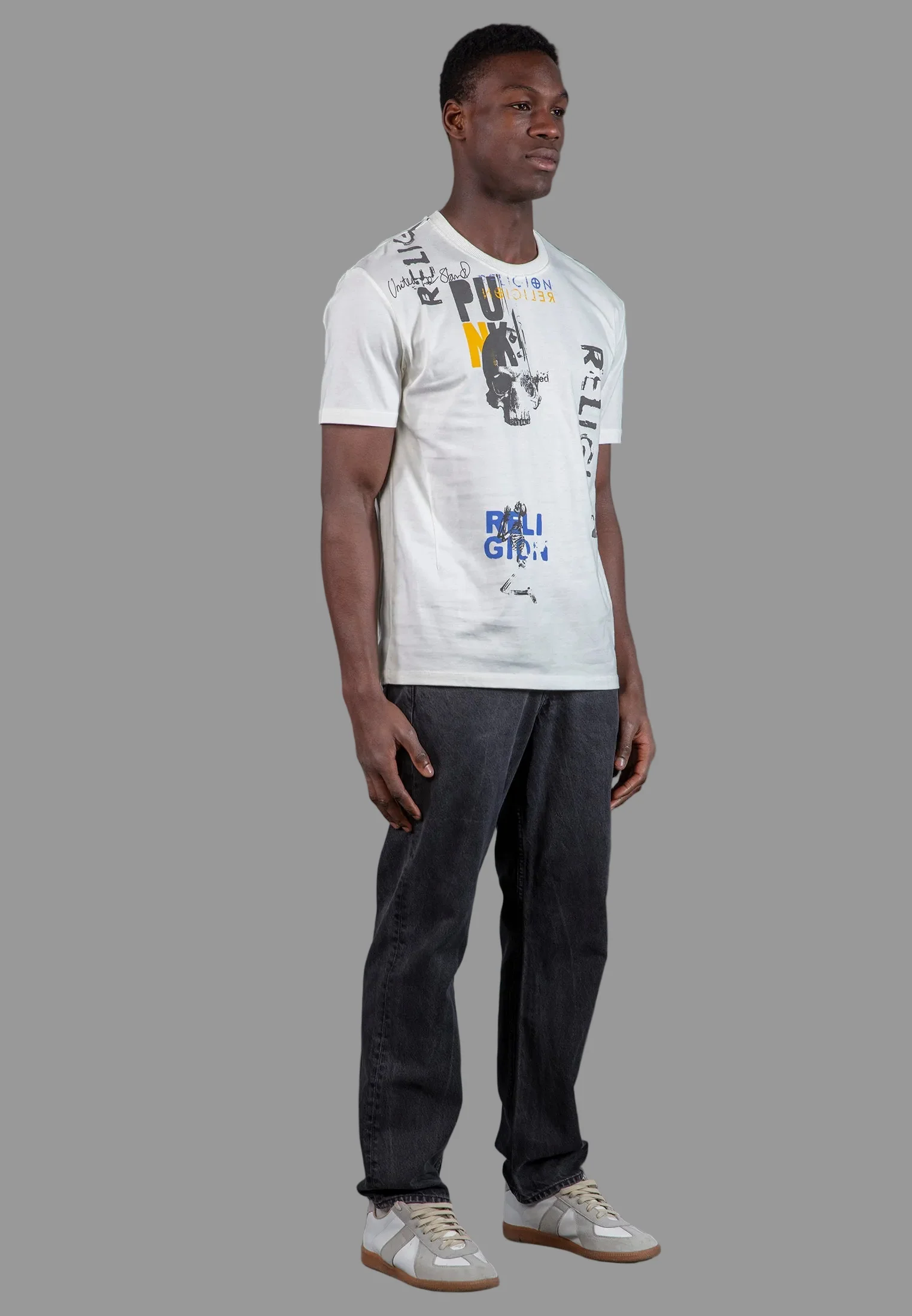 PUNK COLOUR T-SHIRT OFF WHITE - Image 4