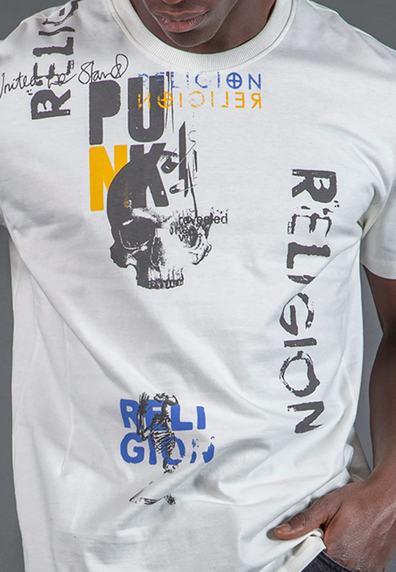 PUNK COLOUR T-SHIRT OFF WHITE - Image 6