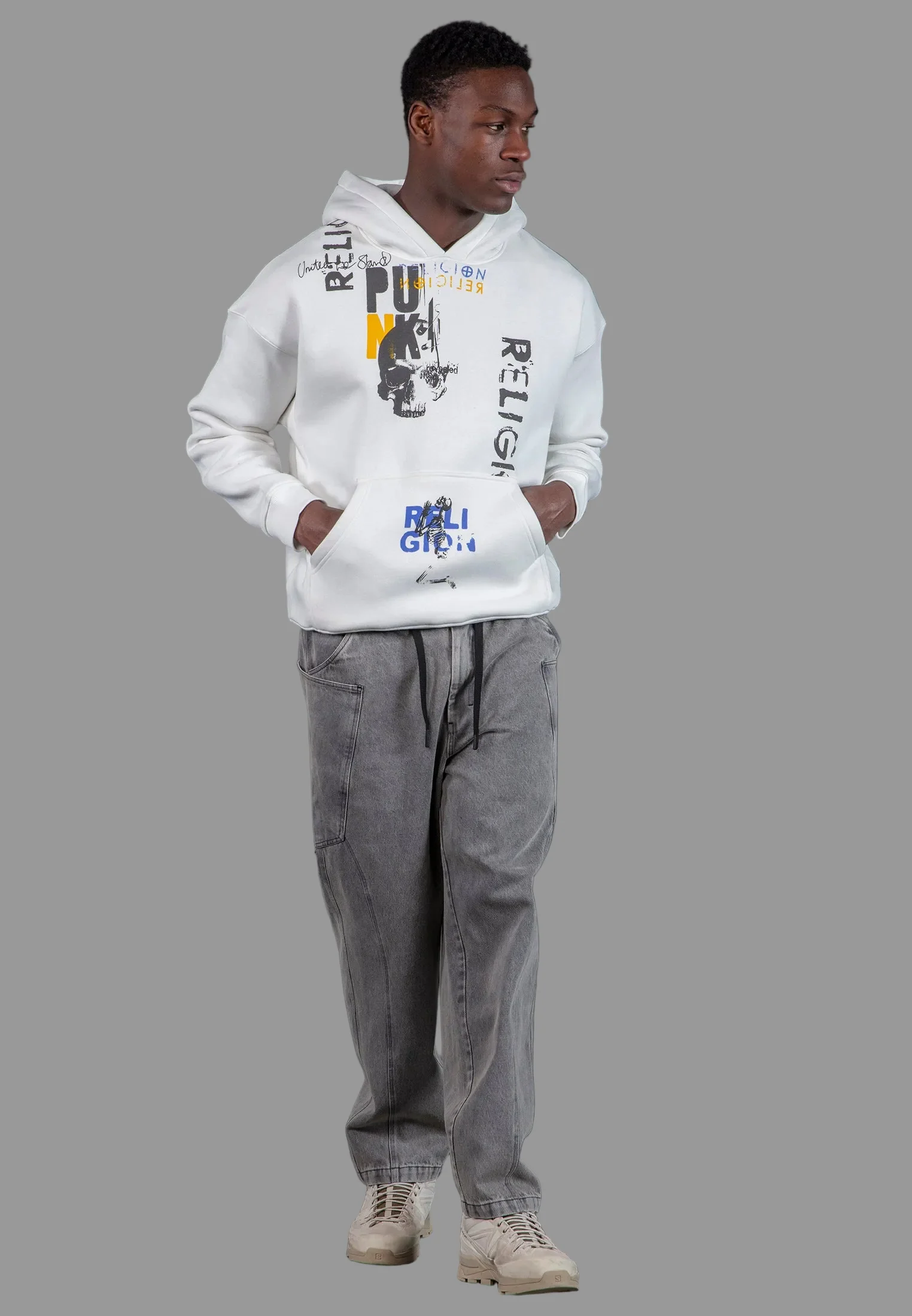 PUNK HOODIE OFF WHITE - Image 4