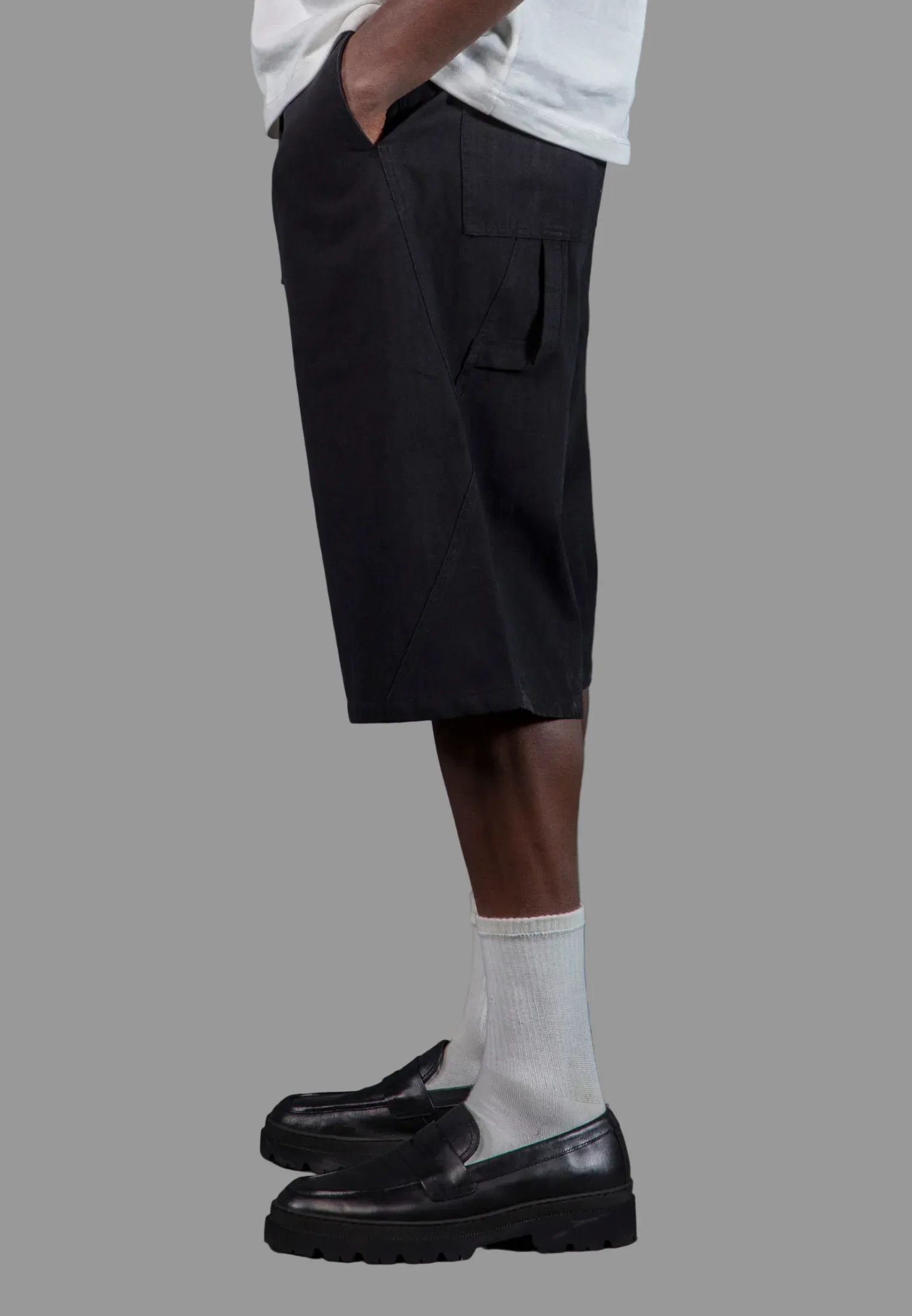 QUANTUM JORT HERRINGBONE BLACK - Image 5
