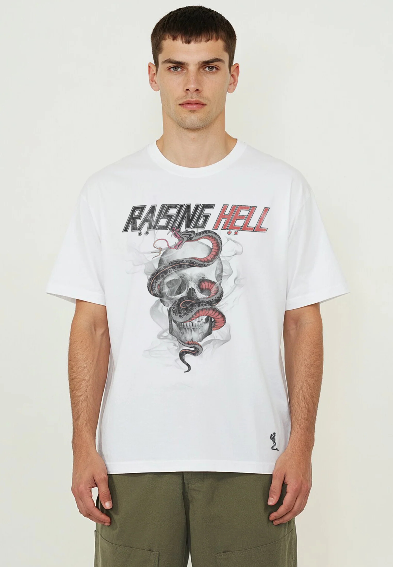 RAISING HELL T-SHIRT WHITE - Image 2