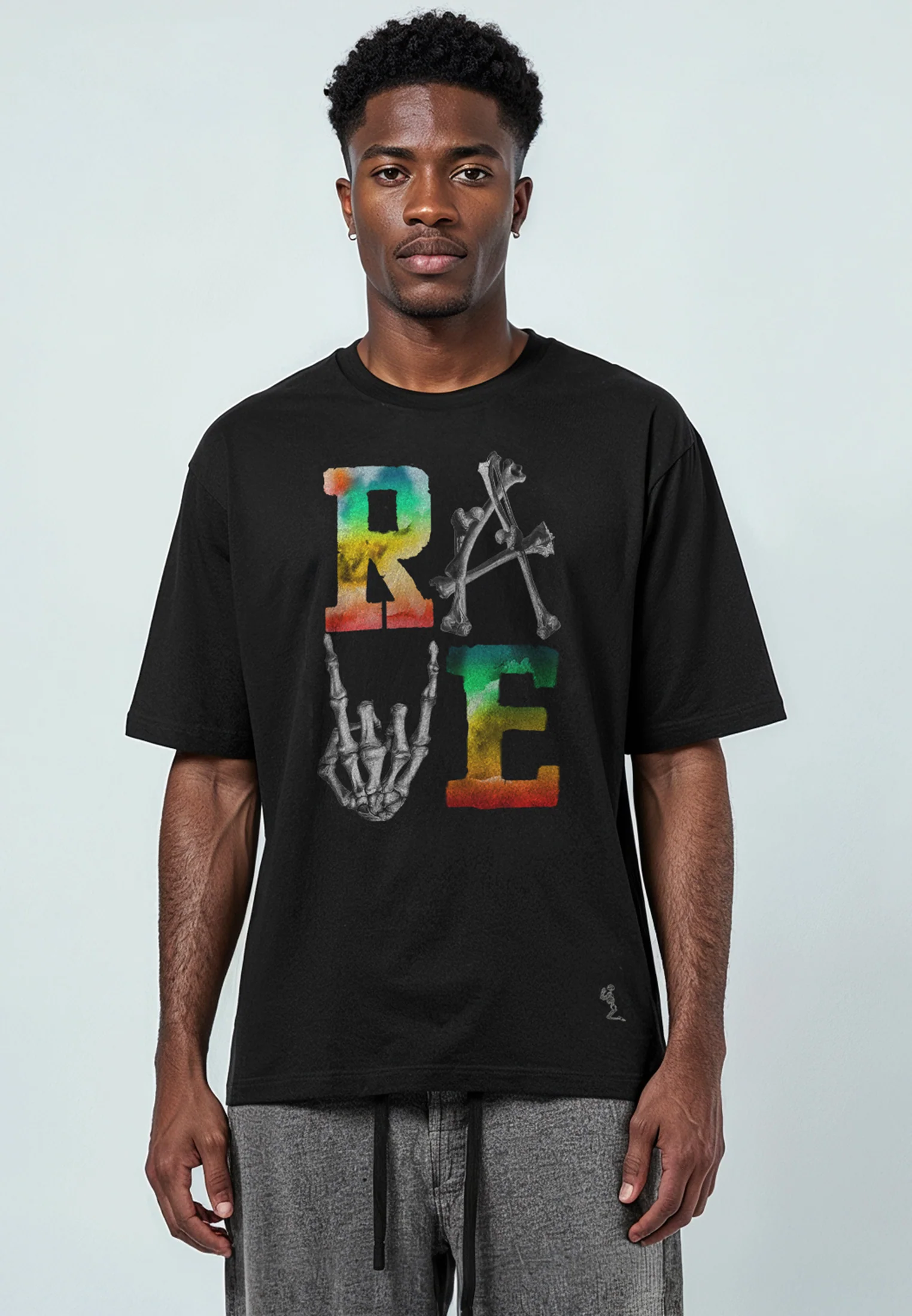 RAVE T-SHIRT BLACK - Image 3