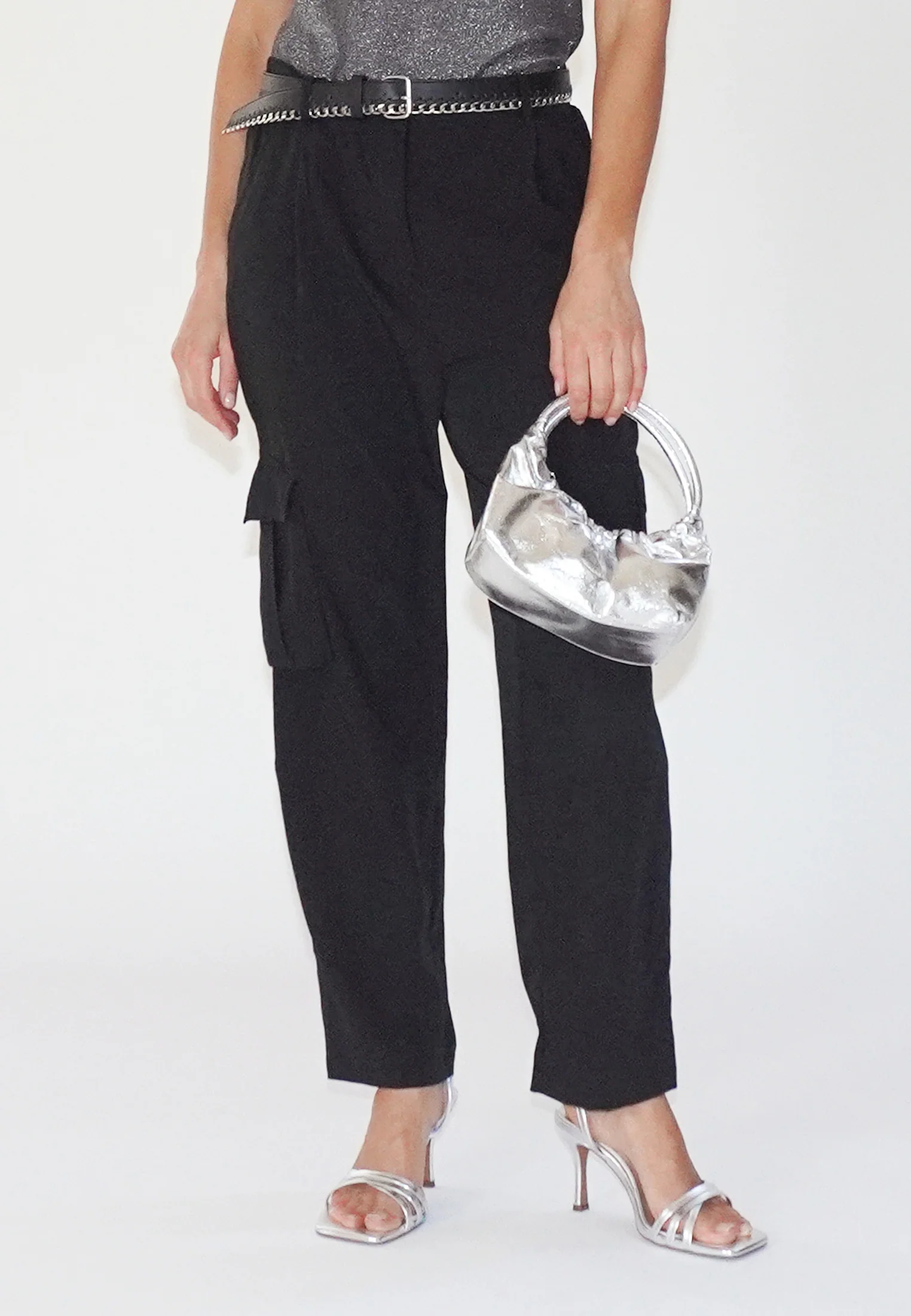 RAY BLACK CARGO TROUSERS - Image 5