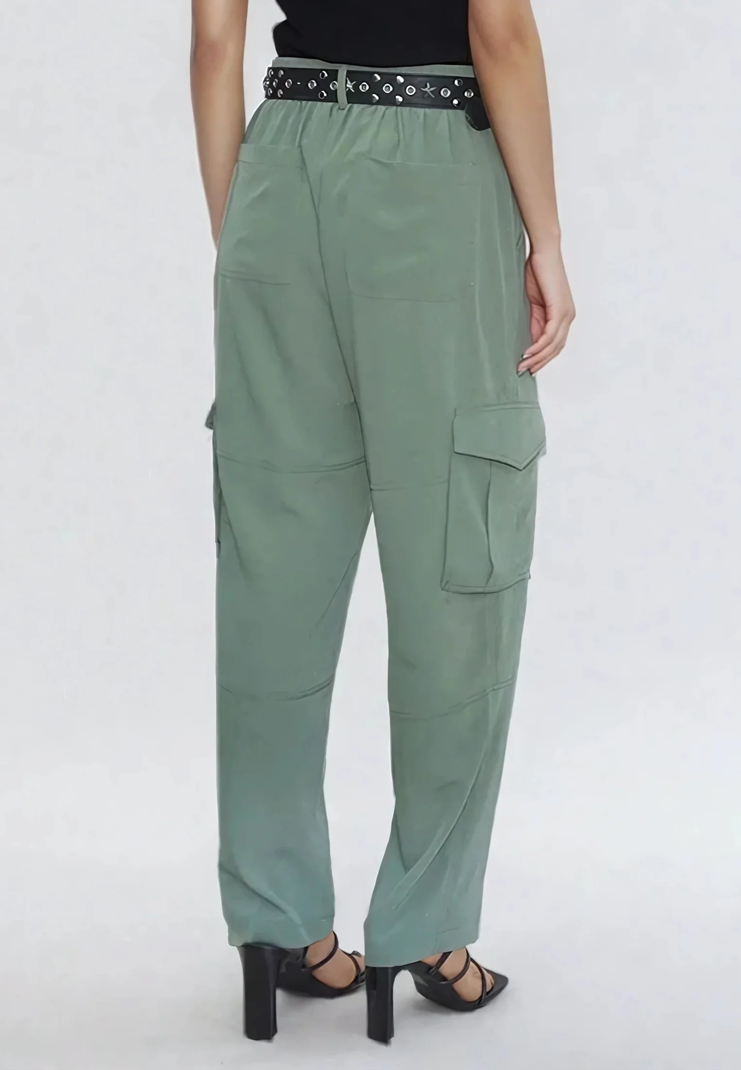 RAY KHAKI CARGO TROUSERS - Image 3