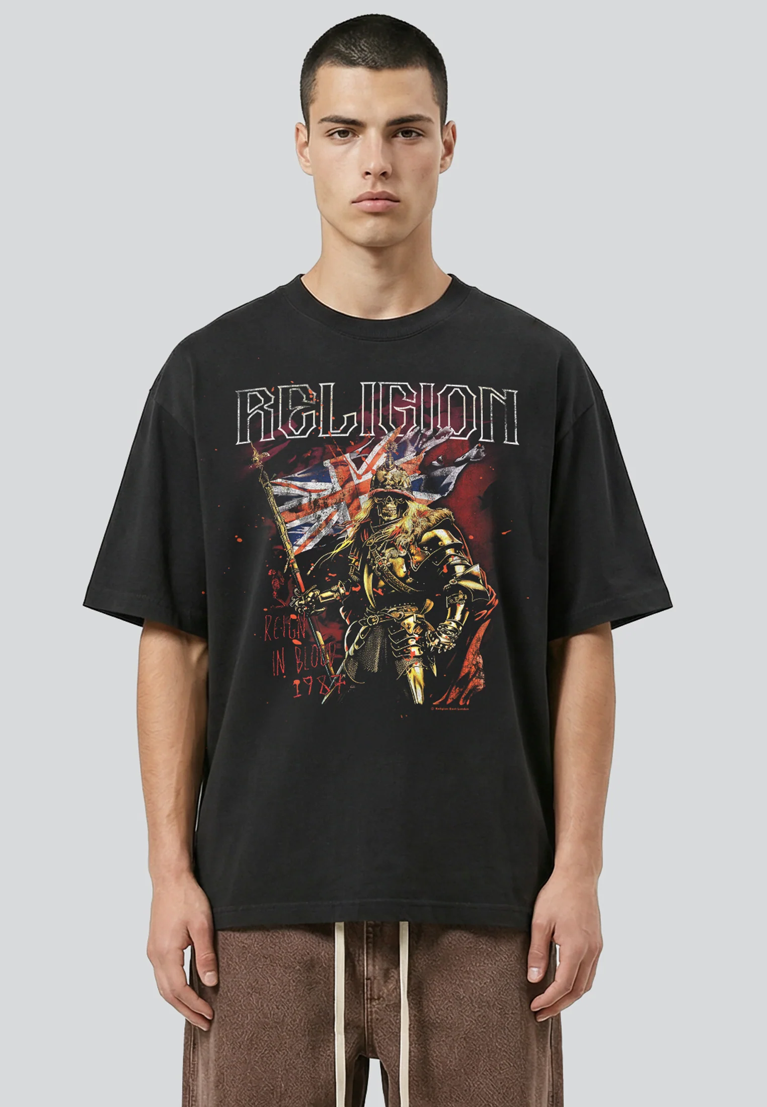 REIGN IN BLOOD TEE VINTAGE BLACK - Image 3