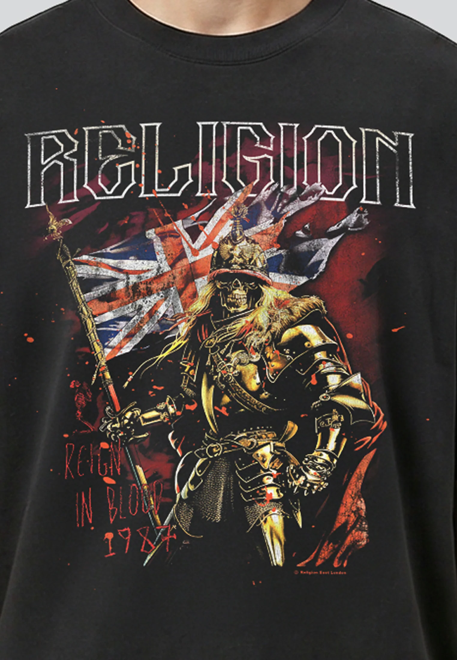 REIGN IN BLOOD TEE VINTAGE BLACK - Image 7