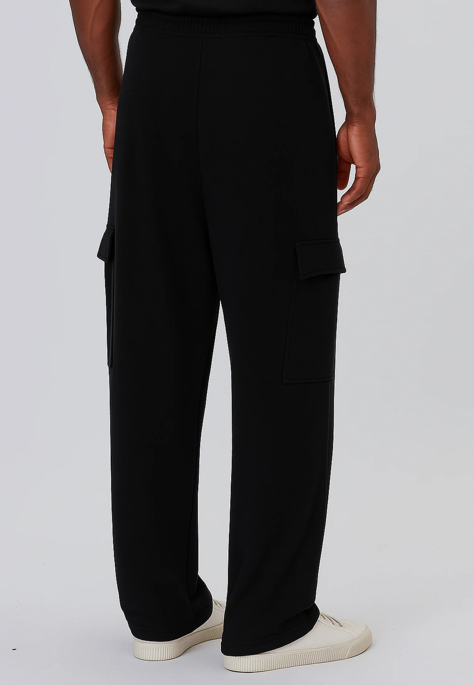 RELAXED CARGO PANTS BLACK - Image 2
