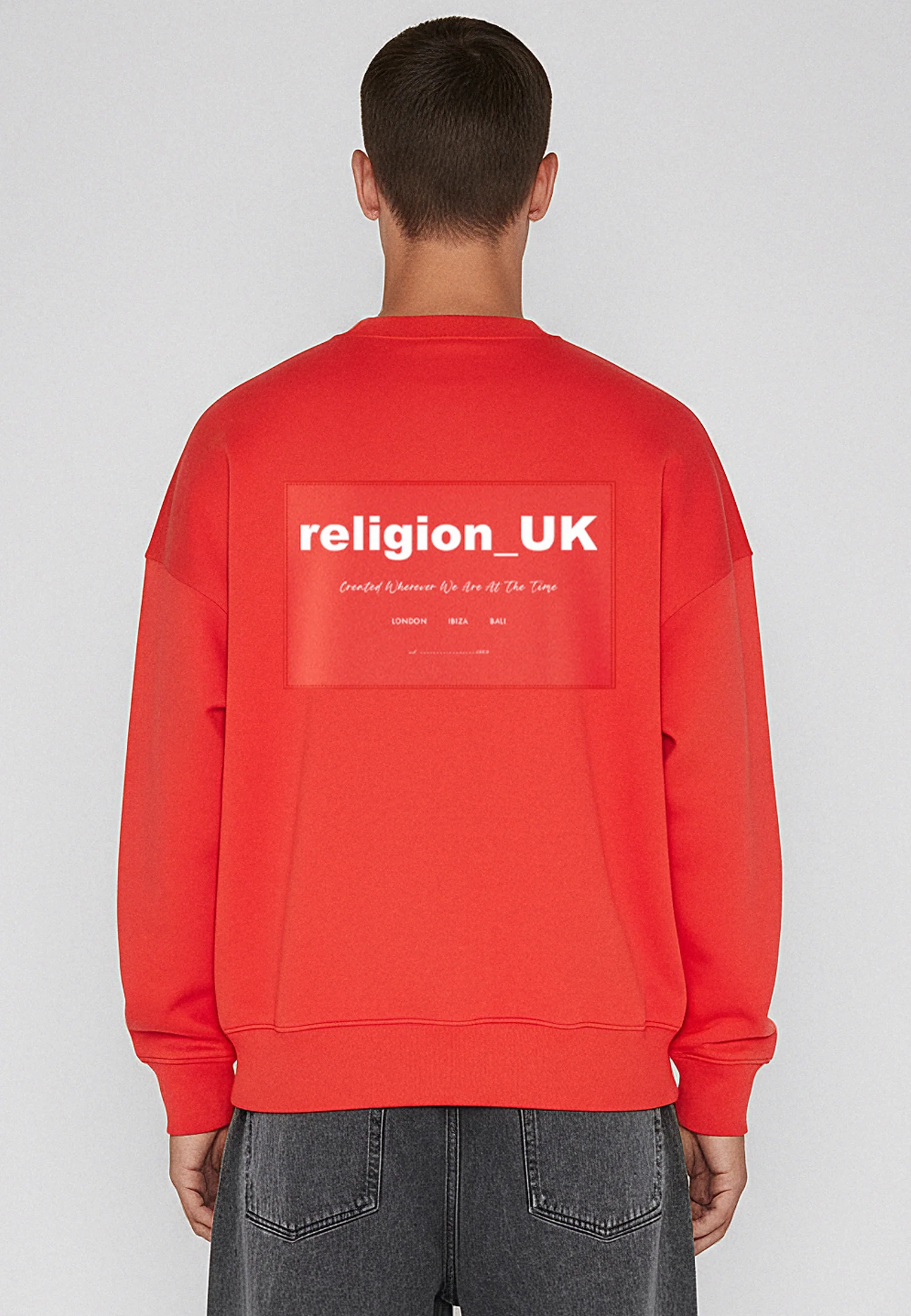 RELIGION UK SWEAT BRIGHT RED - Image 2
