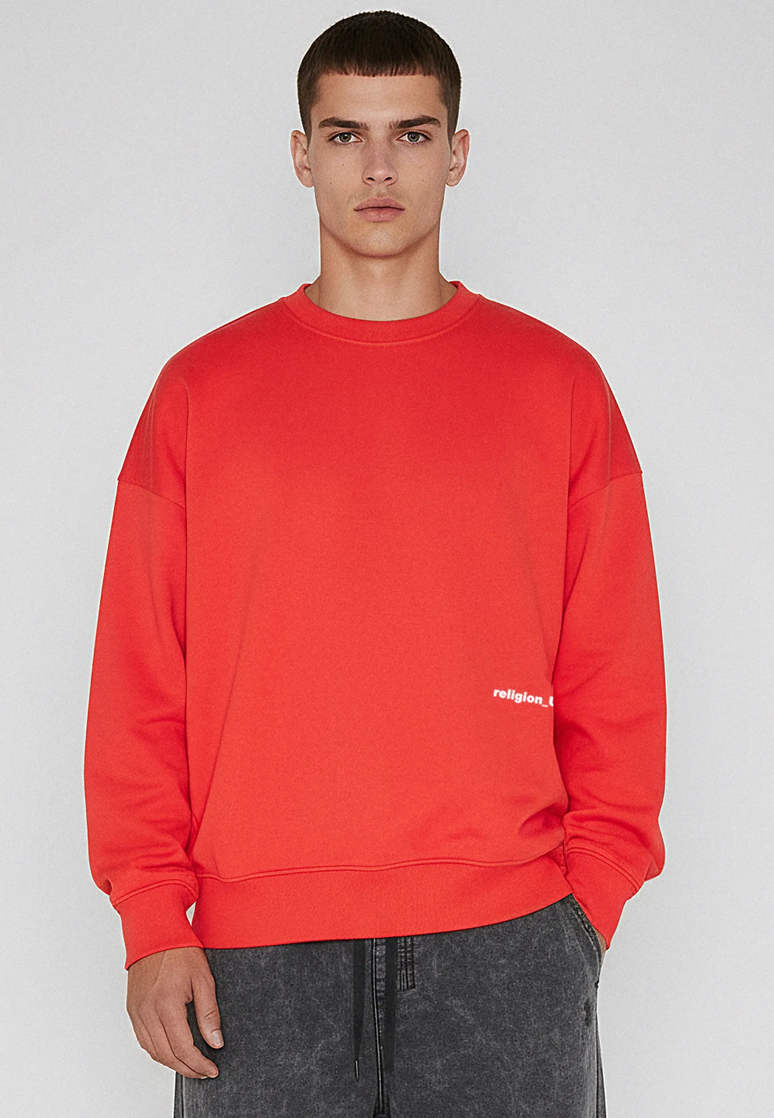 RELIGION UK SWEAT BRIGHT RED - Image 3