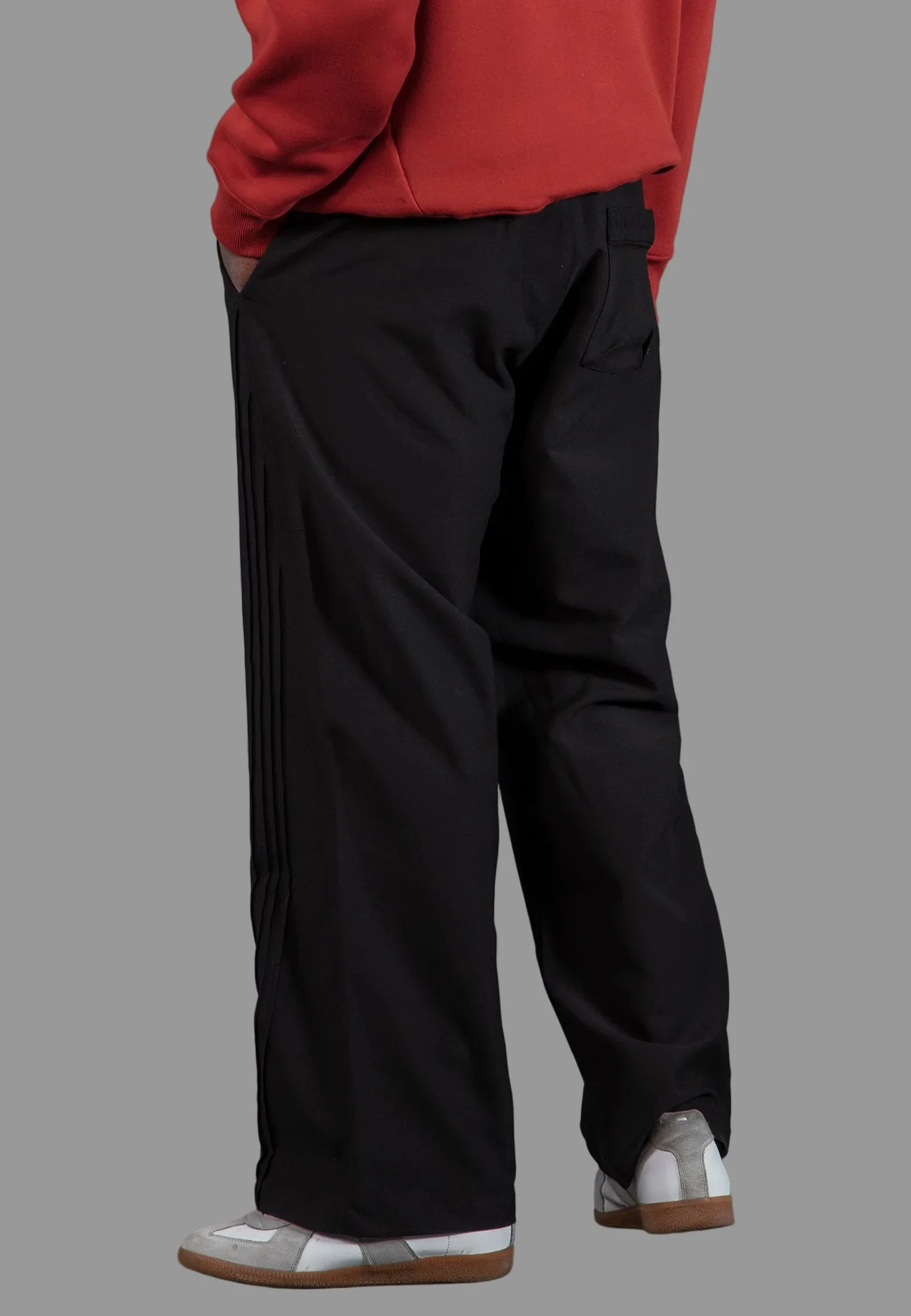 RELAXED THREAD PANTS BLACK - Image 3