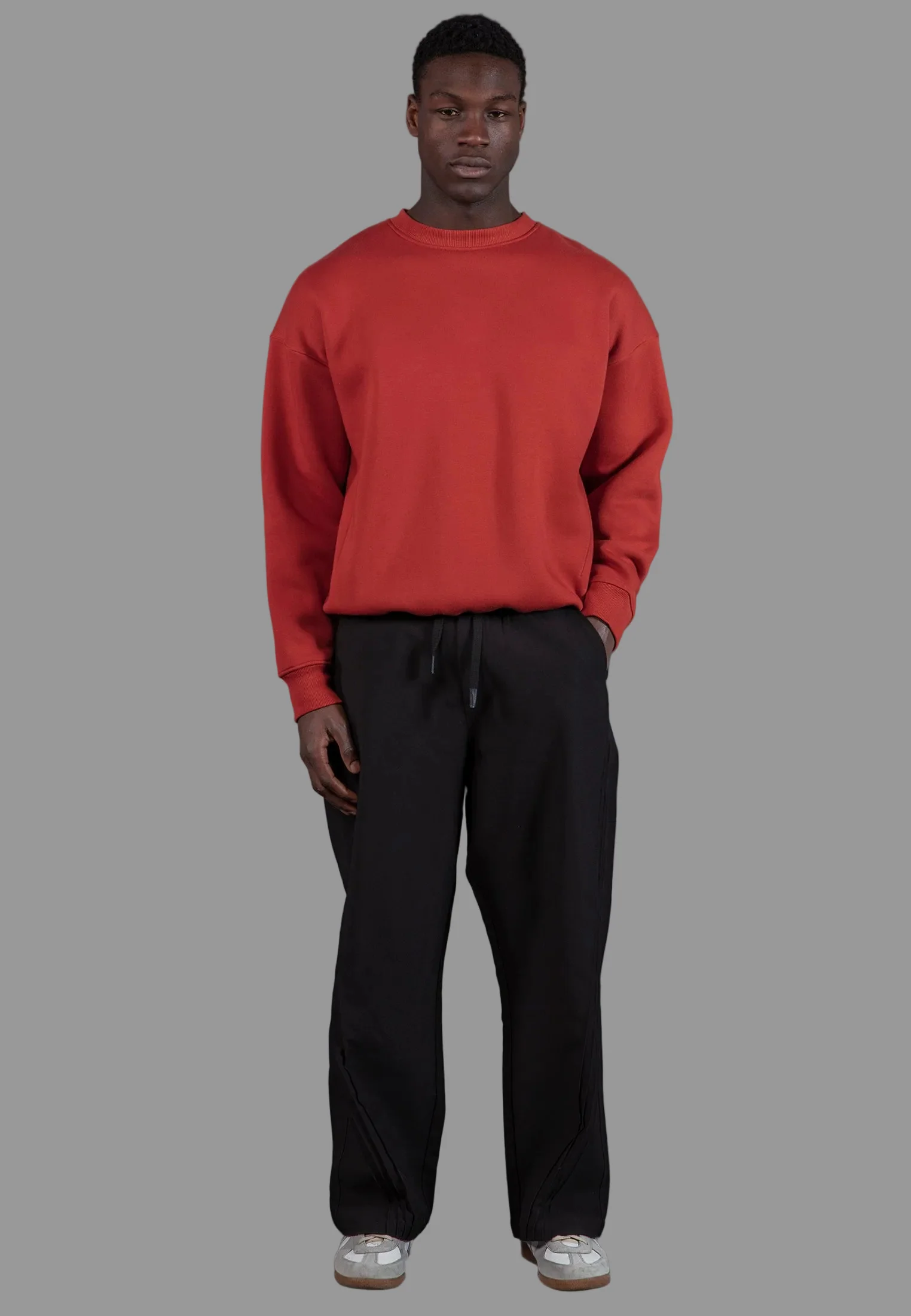 RELAXED THREAD PANTS BLACK - Image 7