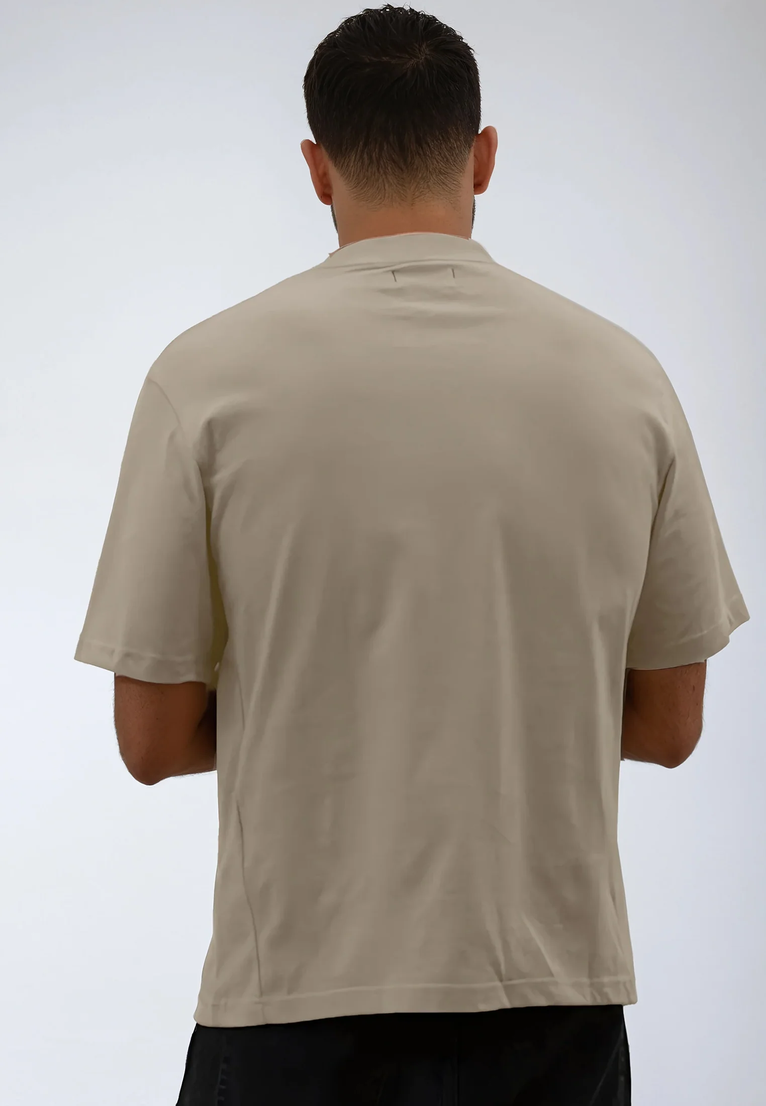 LOGO OVERSIZED T-SHIRT FAWN - Image 4