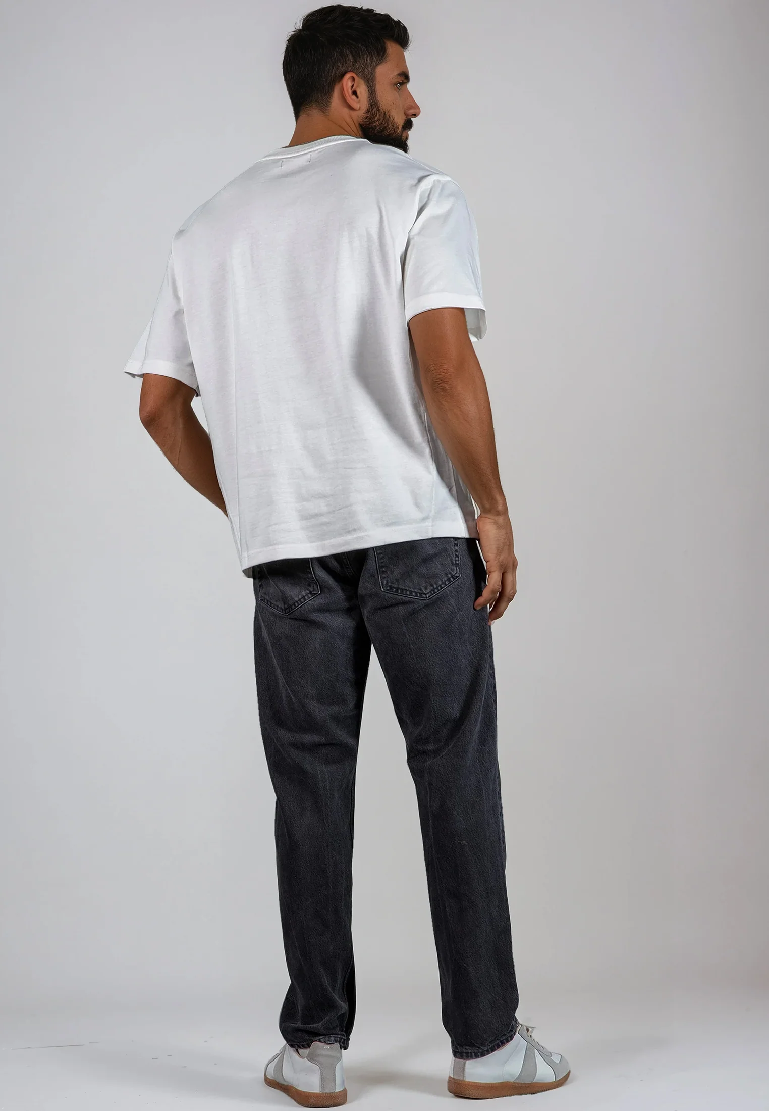 OVERSIZED HEAVY BLOCK T-SHIRT OFF WHITE - Image 5