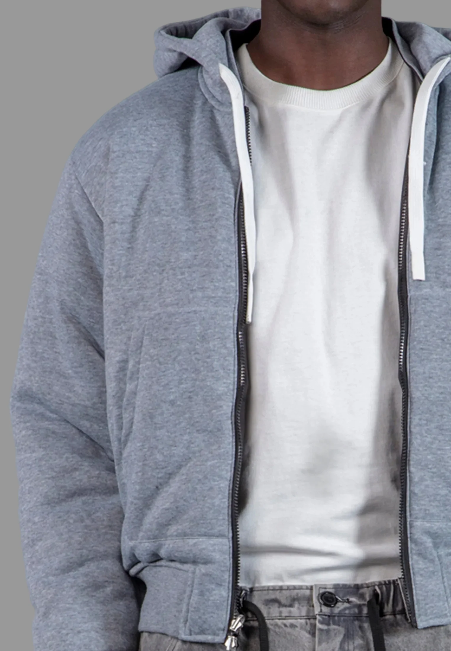 REVERSIBLE HOODED BOMBER BLACK - Image 4
