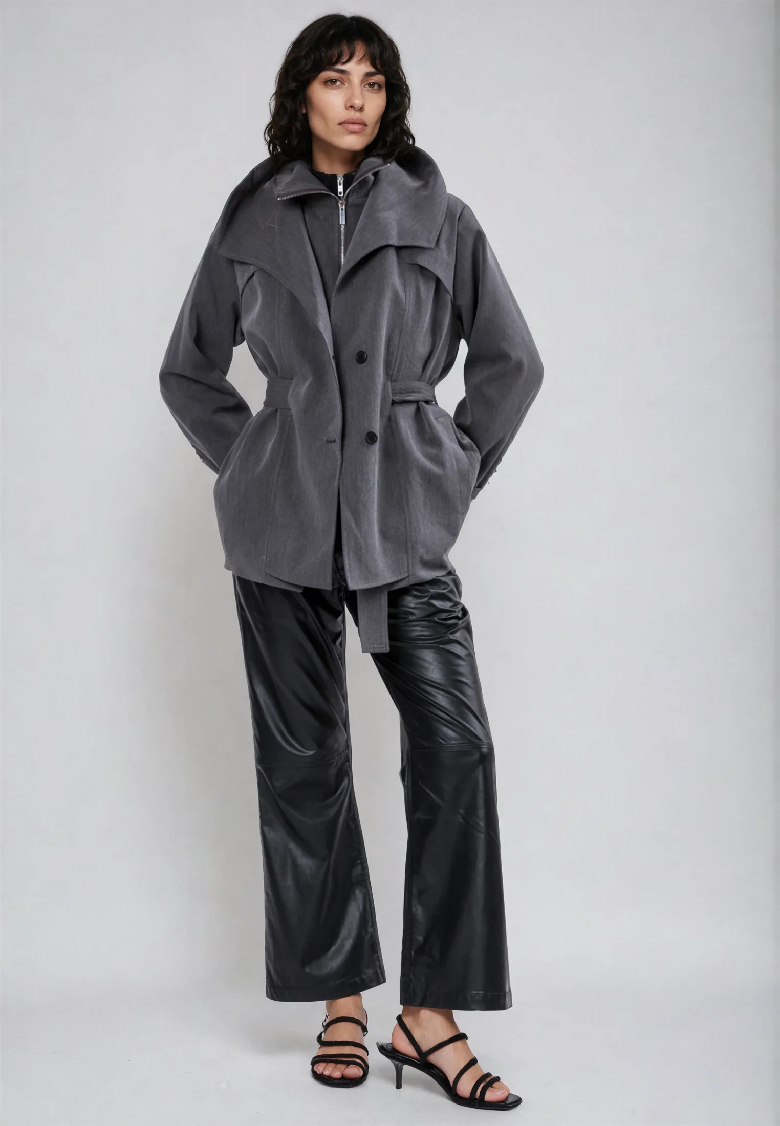 RHODIUM TRENCHCOAT CHARCOAL - Image 2