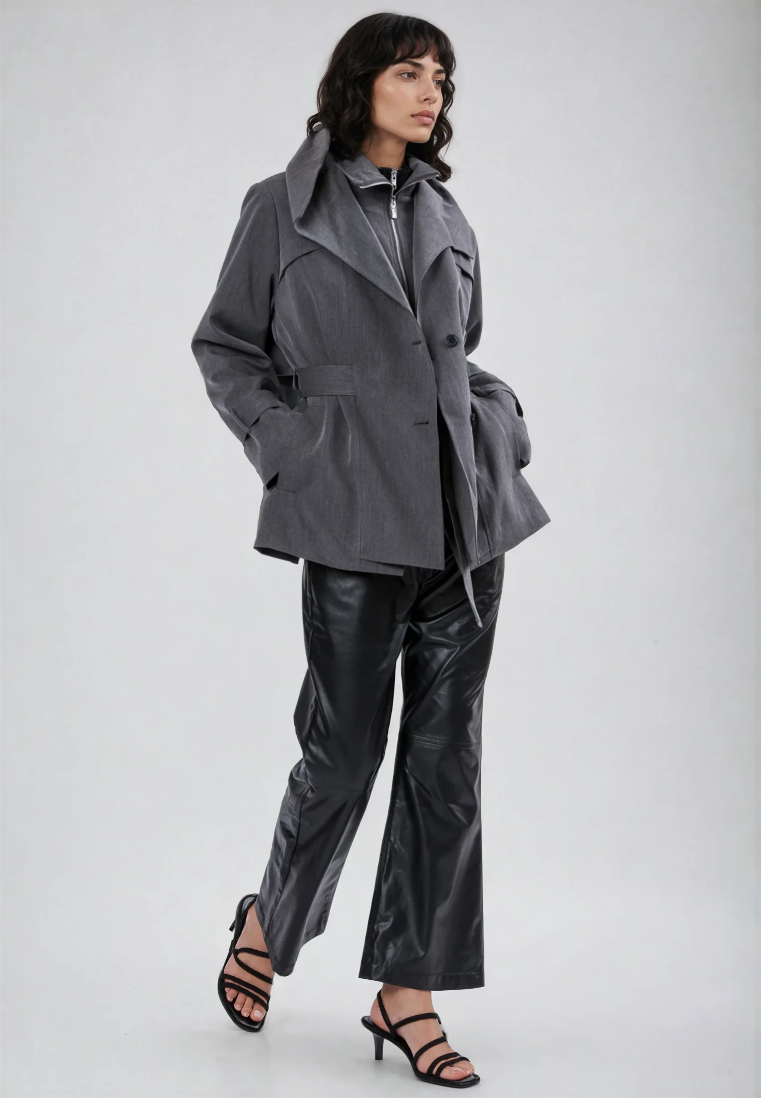 RHODIUM TRENCHCOAT CHARCOAL - Image 6