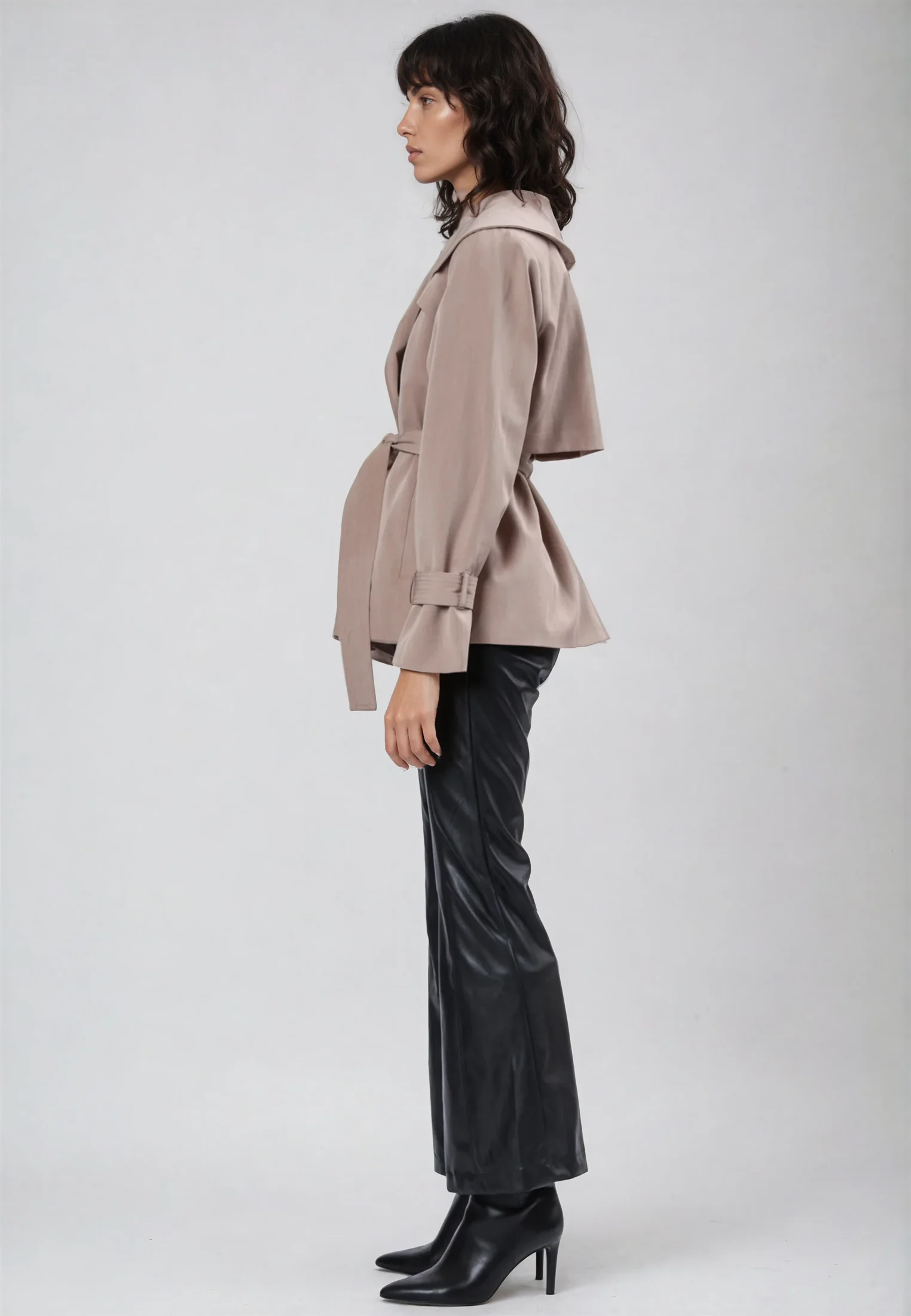 RHODIUM TAUPE TRENCHCOAT - Image 4