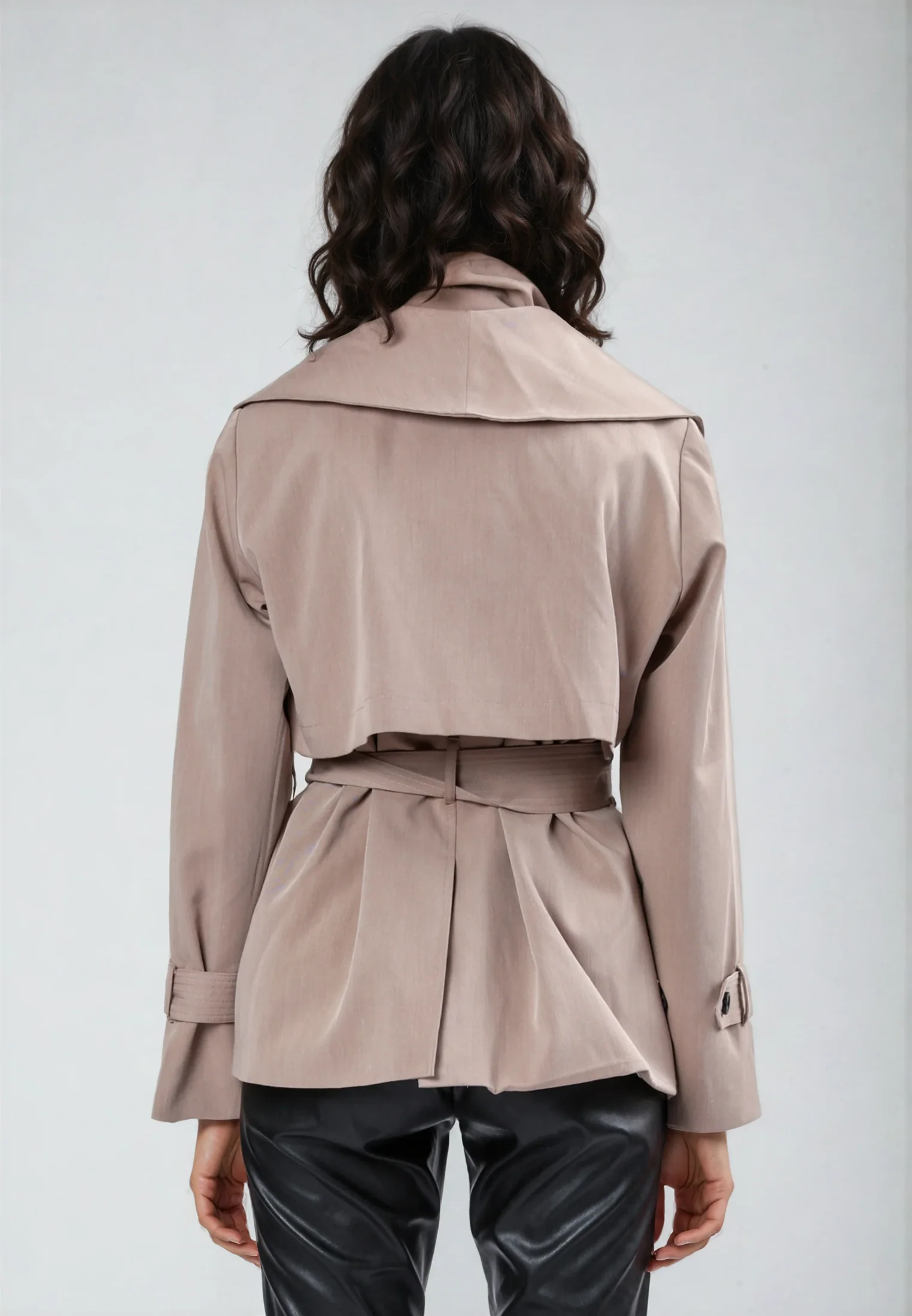 RHODIUM TAUPE TRENCHCOAT - Image 5