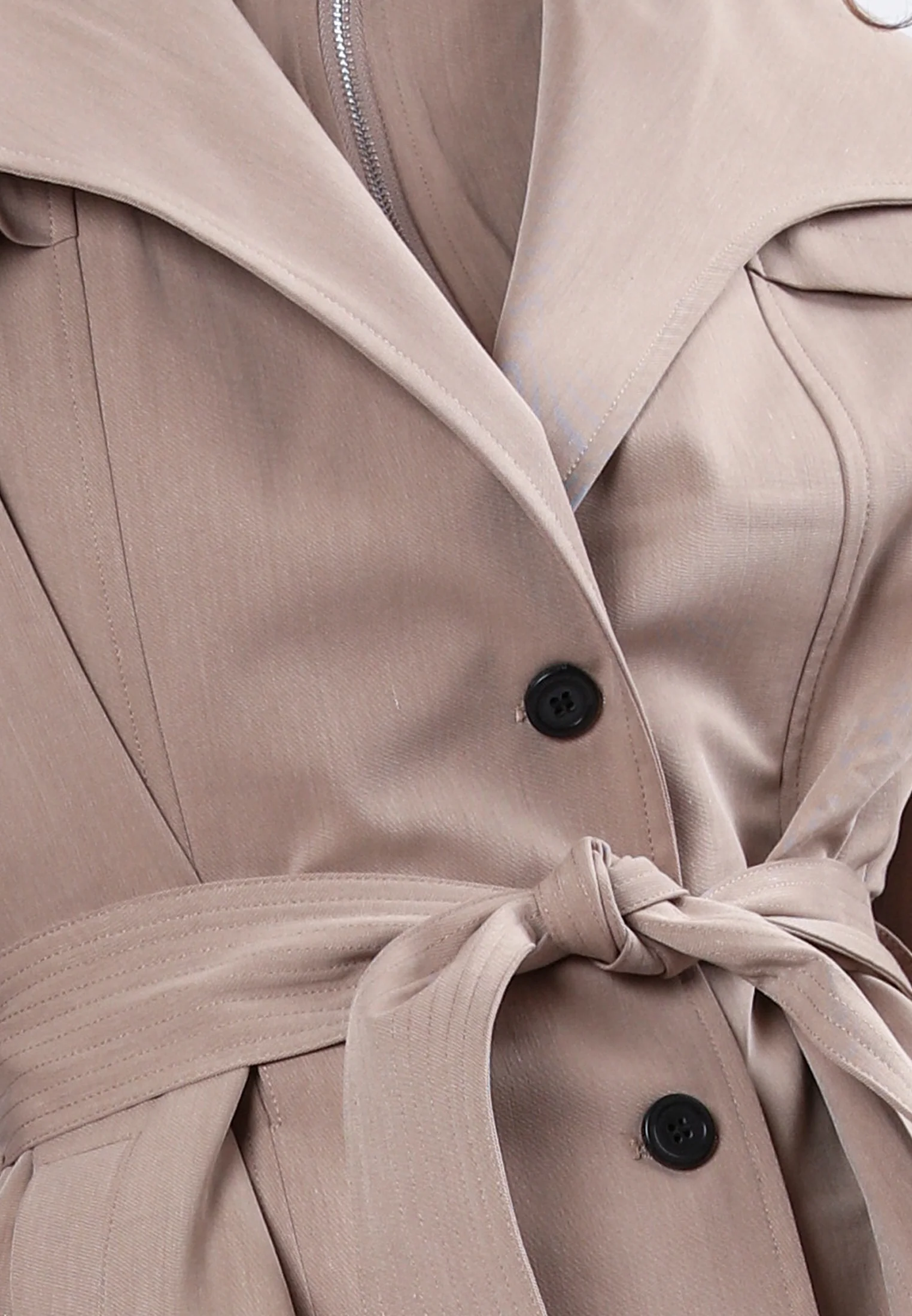 RHODIUM TAUPE TRENCHCOAT - Image 6