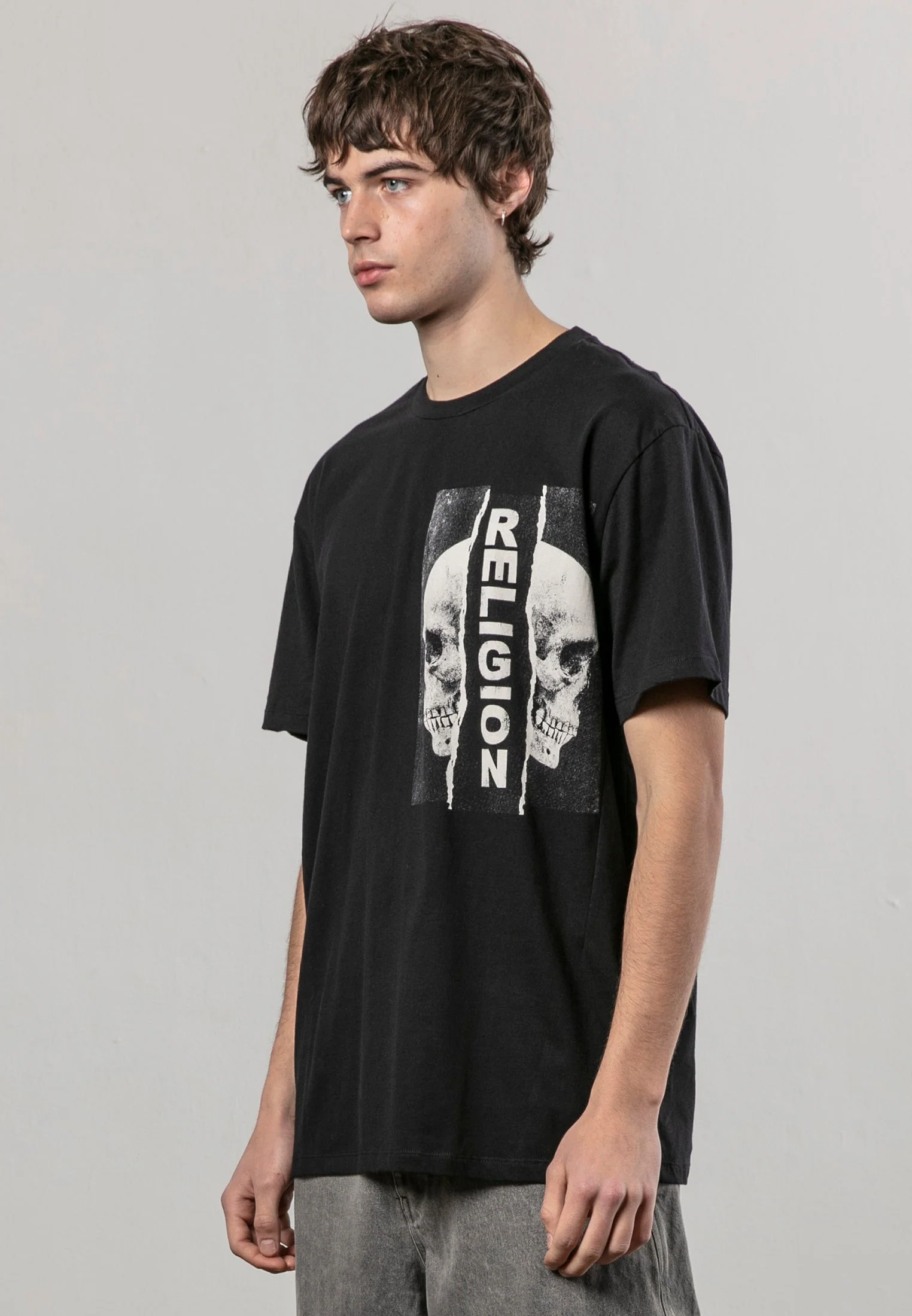 RIPPED T-SHIRT BLACK - Image 4