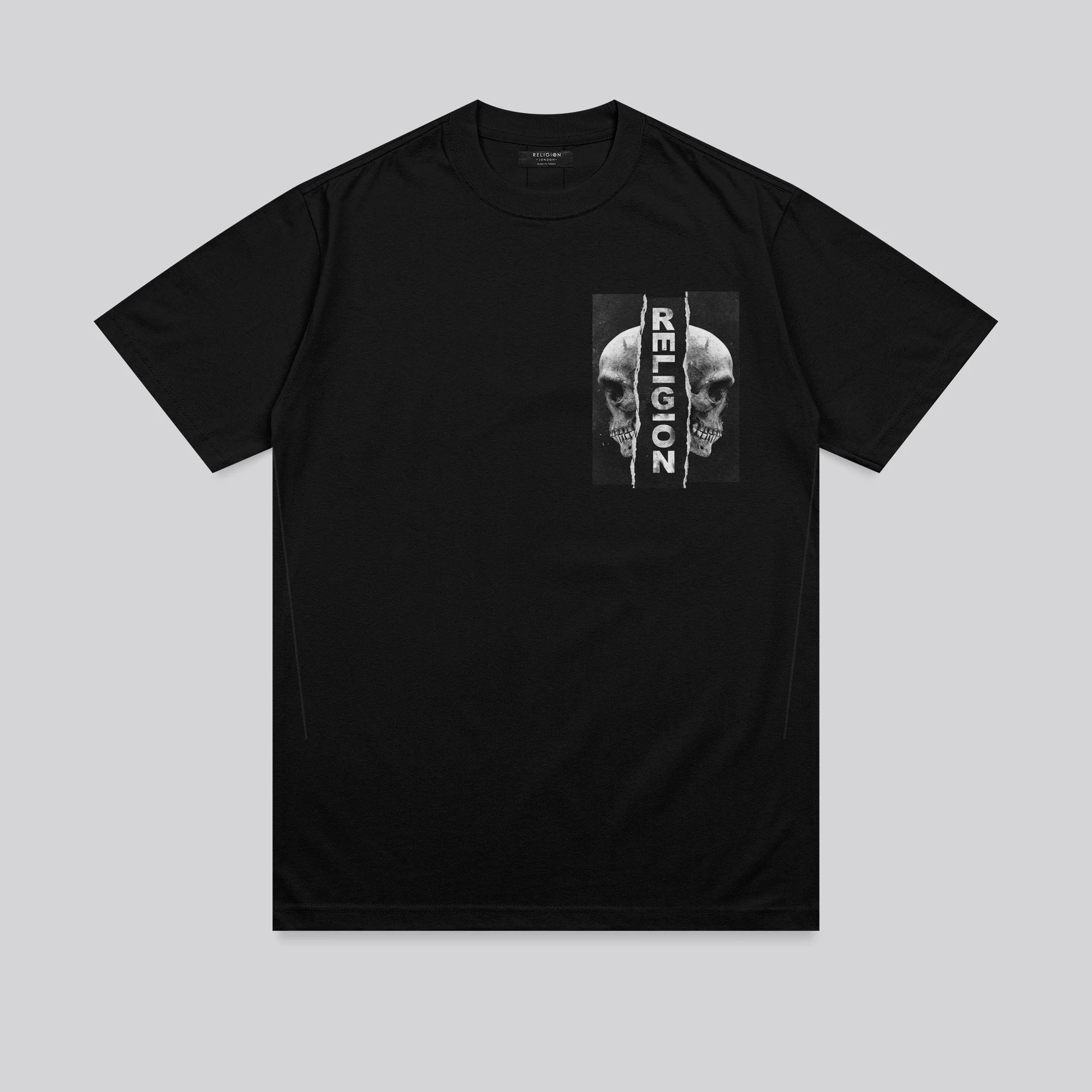 RIPPED T-SHIRT BLACK - Image 7