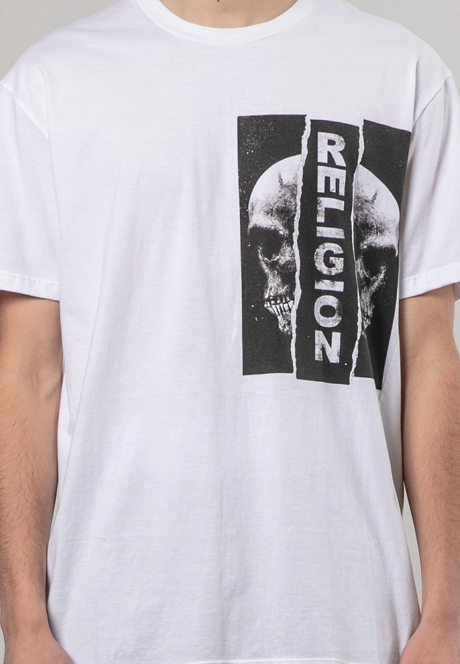 RIPPED T-SHIRT WHITE - Image 6