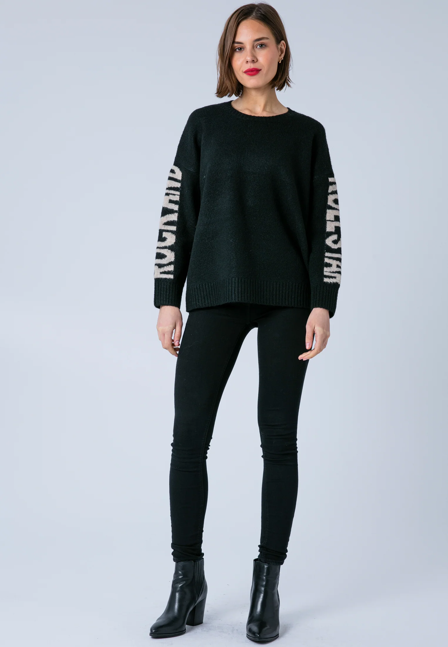 ROCK & ROLL JUMPER BLACK & NUDE - Image 2