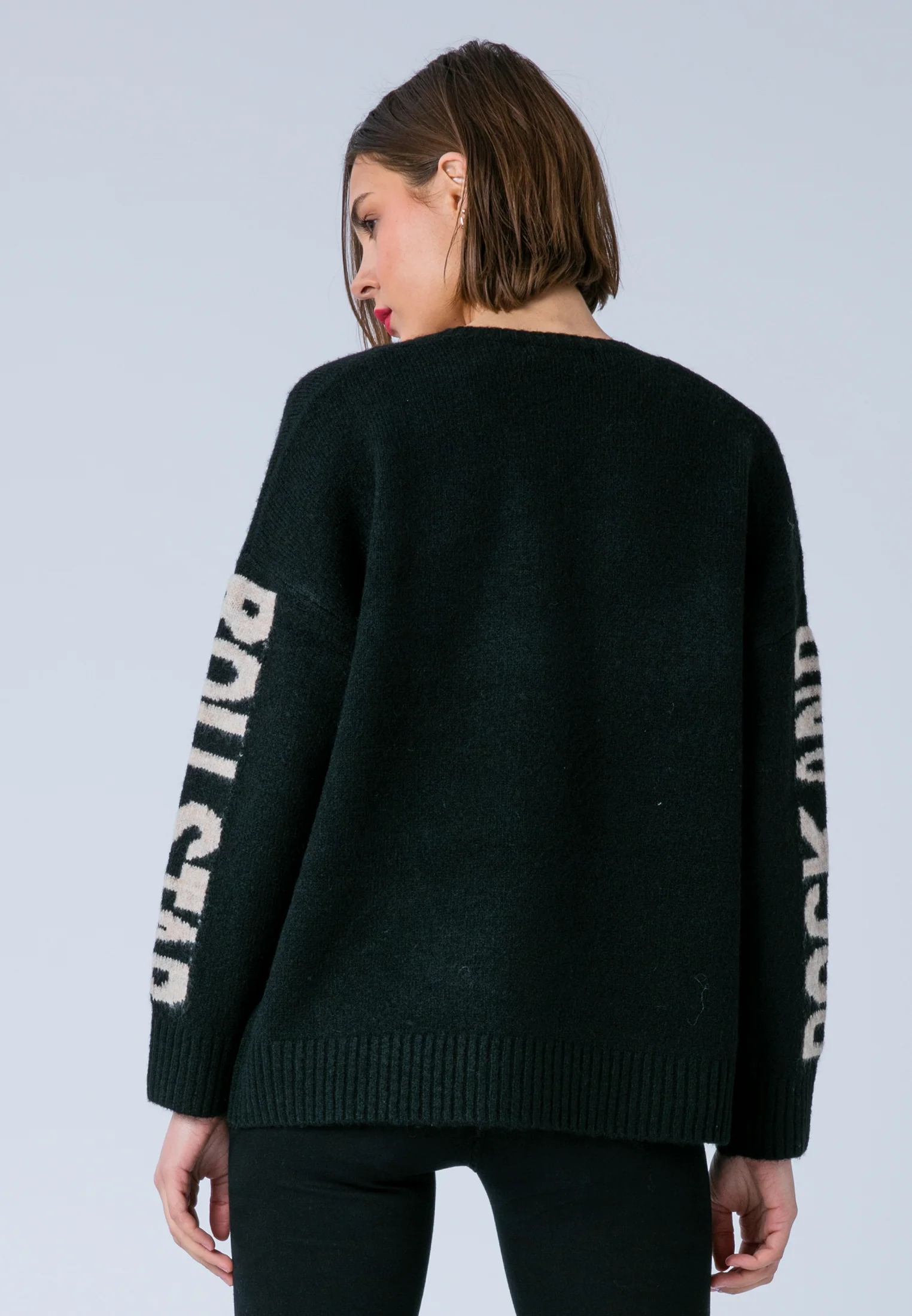 ROCK & ROLL JUMPER BLACK & NUDE - Image 5