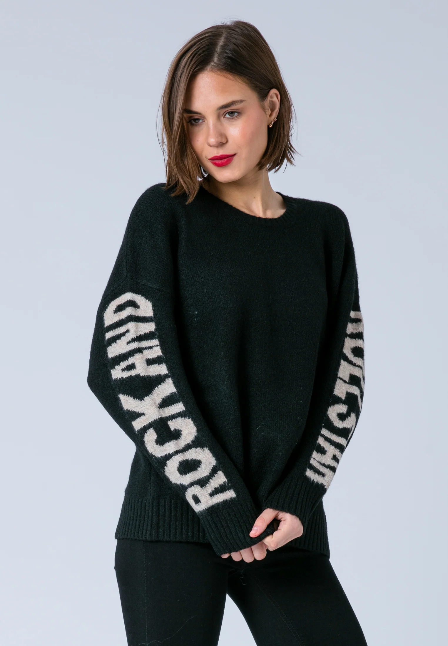 ROCK & ROLL JUMPER BLACK & NUDE - Image 6
