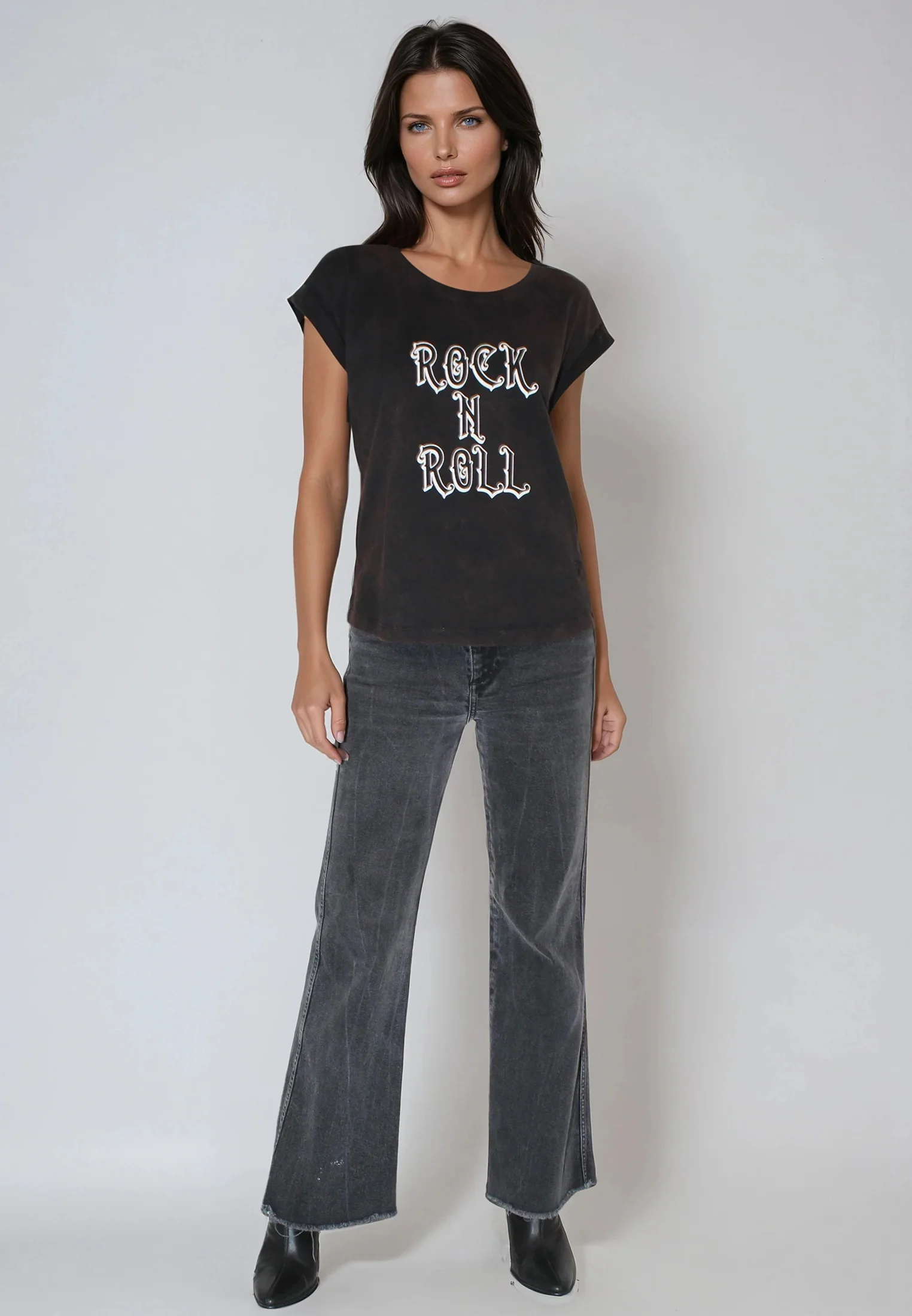 ROLLED CAP SLEEVE CHOCOLATE RUST - Image 5