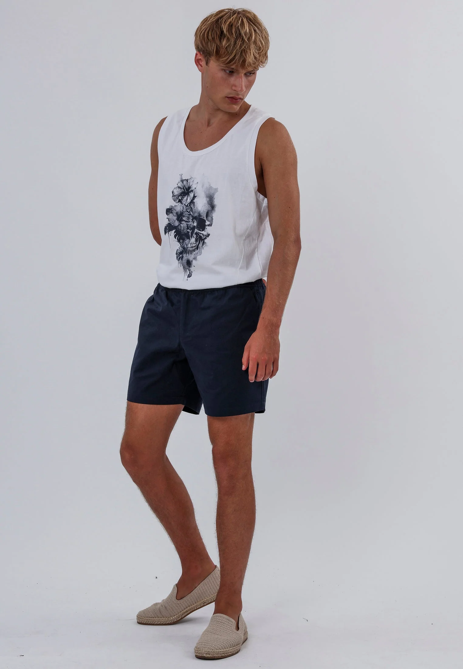 SAINT-TROPEZ ELASTICATED HOLIDAY SHORTS MIDNIGHT - Image 3