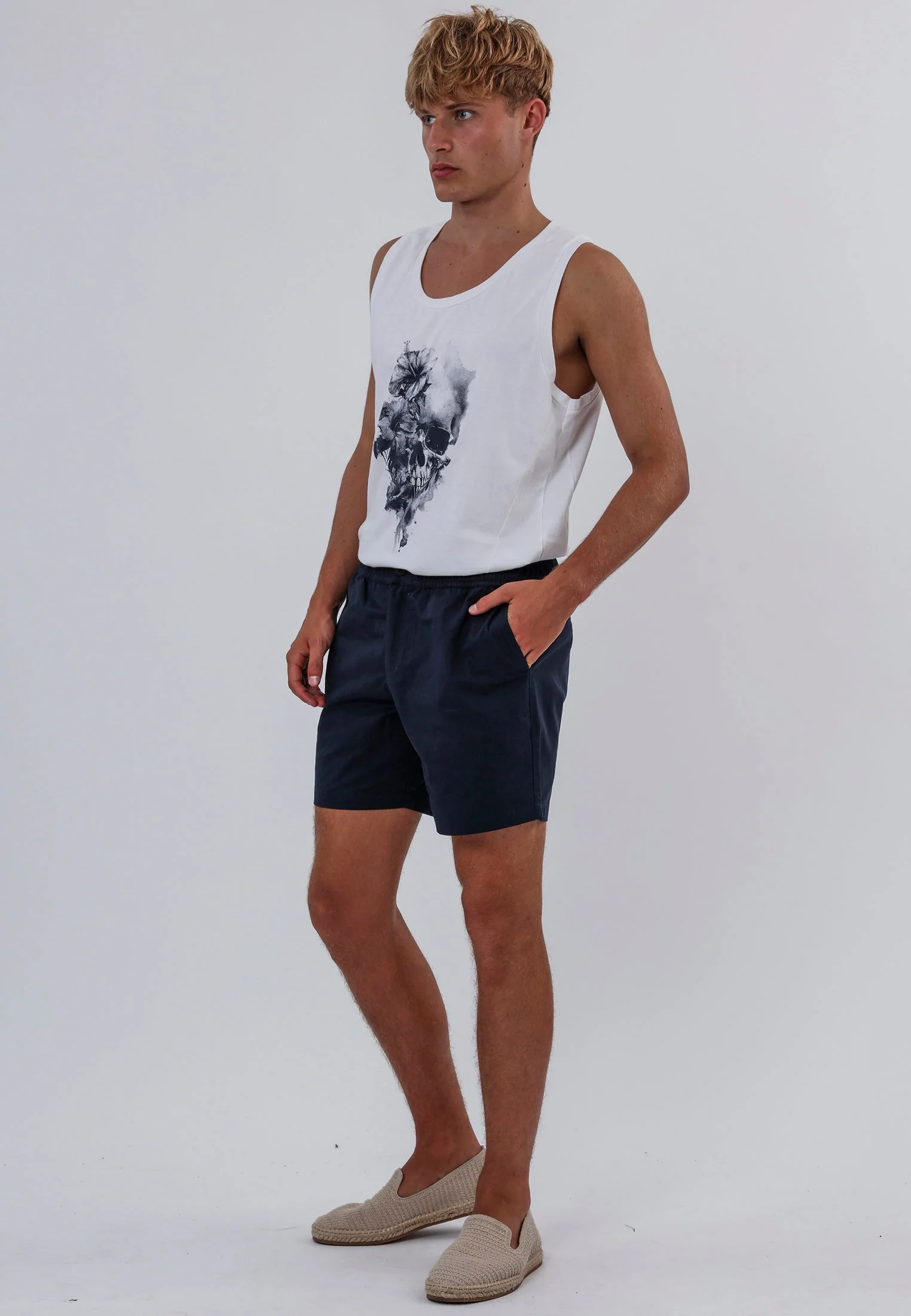 SAINT-TROPEZ ELASTICATED HOLIDAY SHORTS MIDNIGHT - Image 4