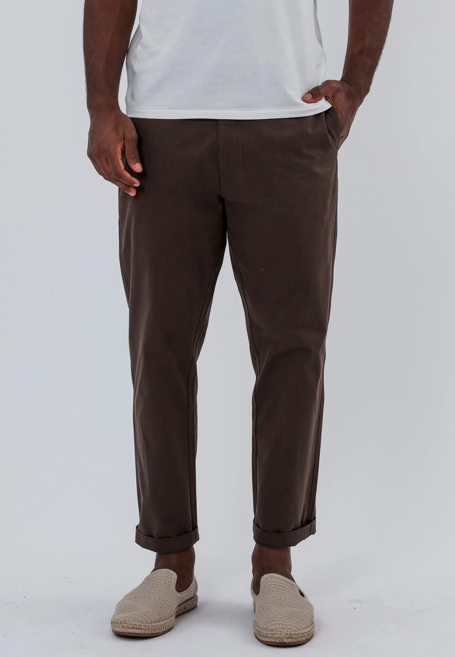 SAINT-TROPEZ LIGHTWEIGHT HOLIDAY CHINOS CHOCOLATE - Image 2