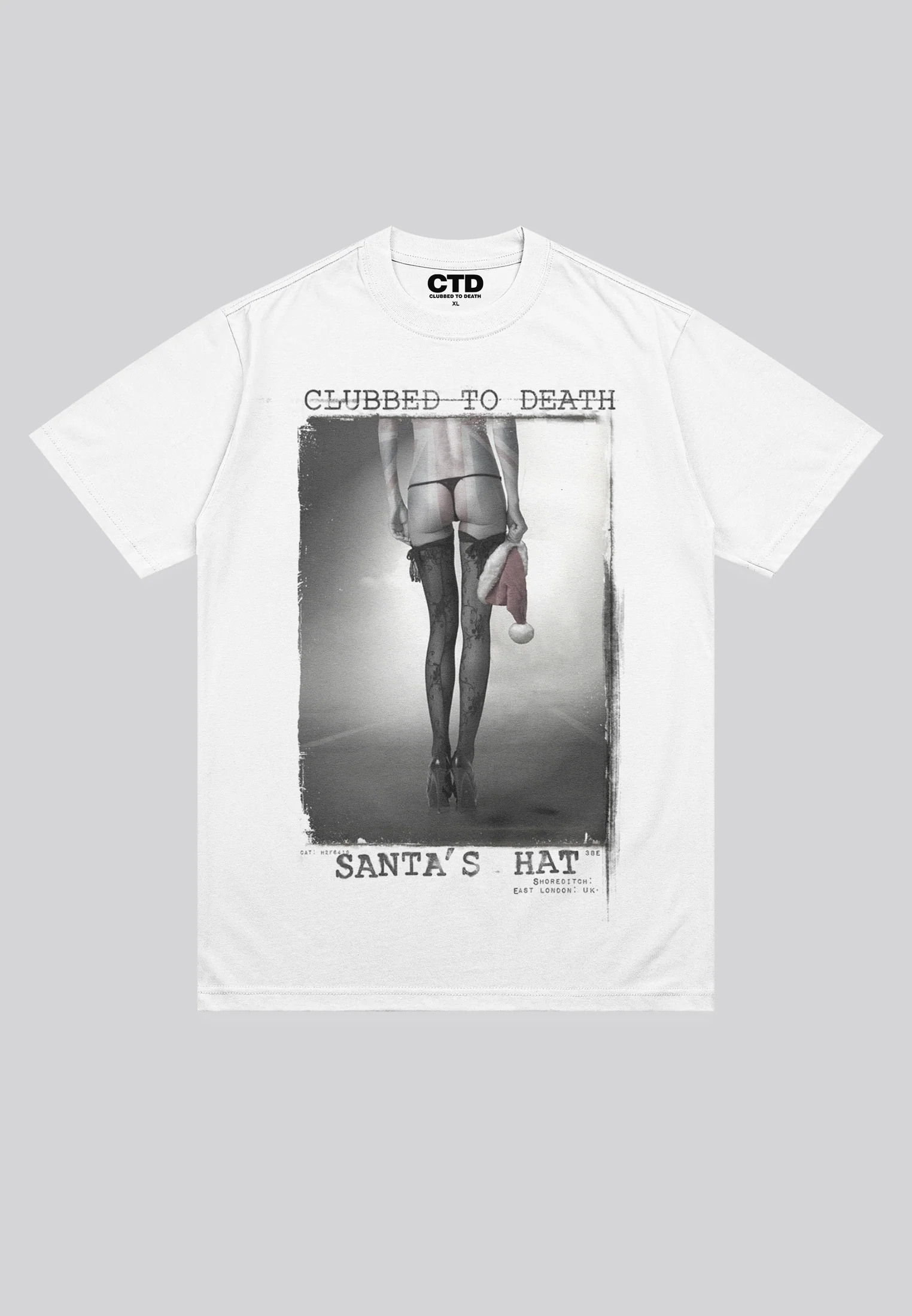 SANTA'S HAT T-SHIRT WHITE - Image 3