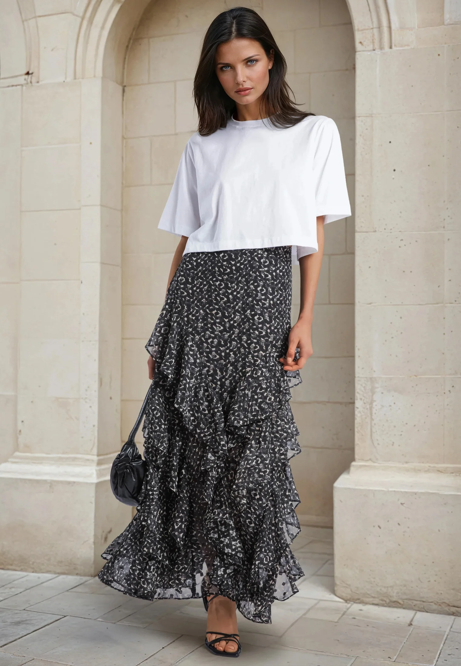 SCARLET SKIRT BLACK & WHITE - Image 6