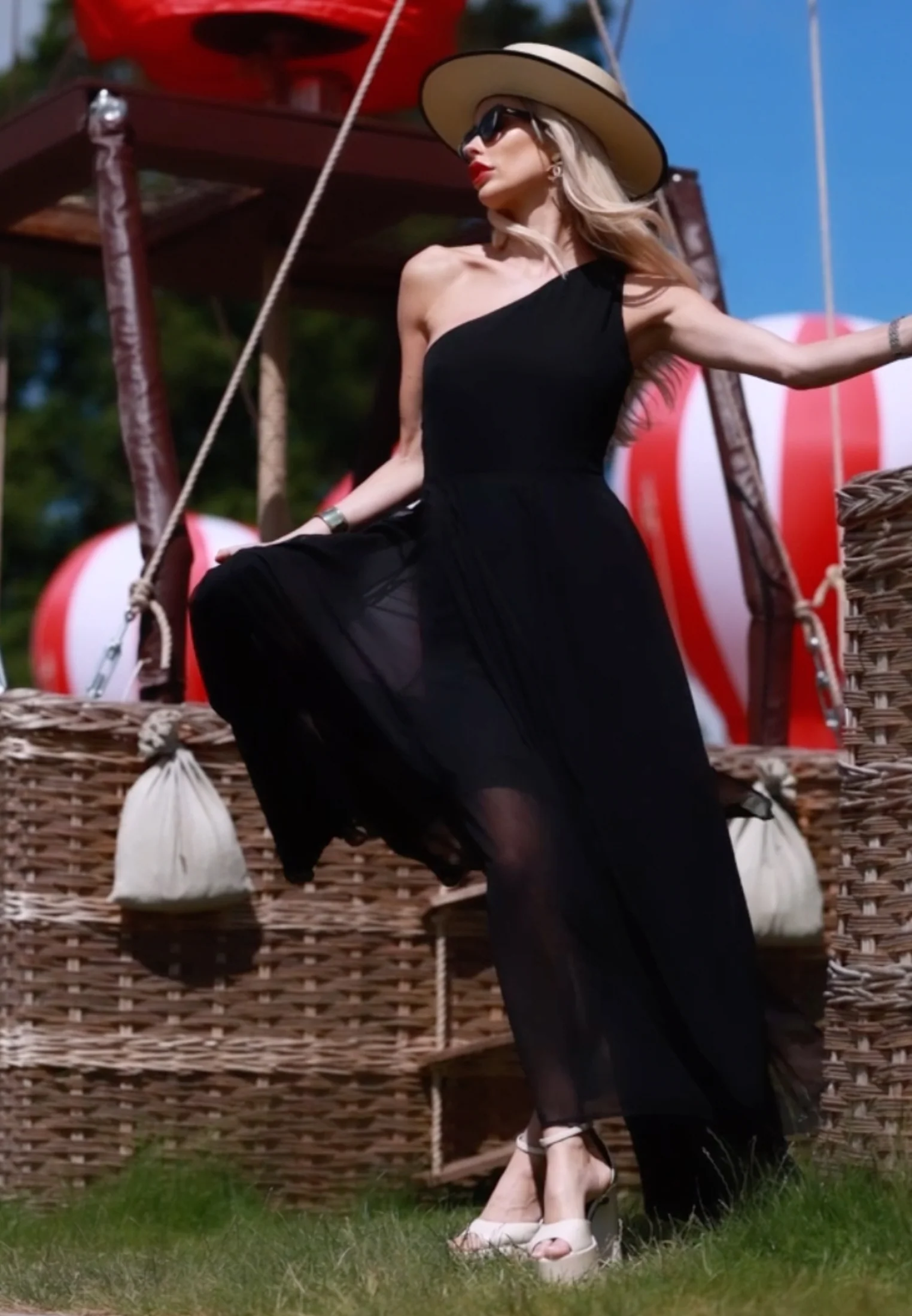 SELECT ONE SHOULDER DRESS BLACK - Image 8