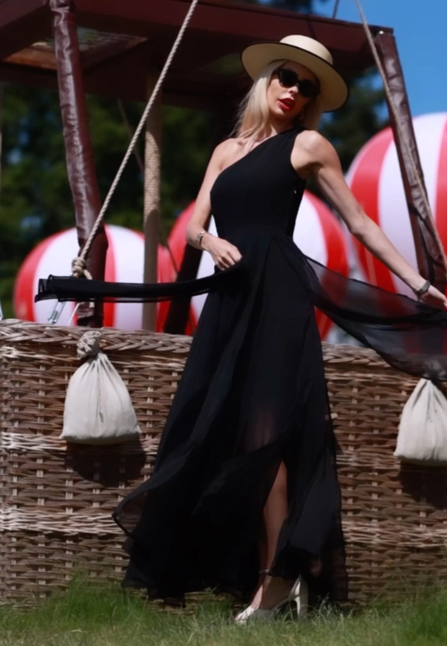 SELECT ONE SHOULDER DRESS BLACK - Image 9