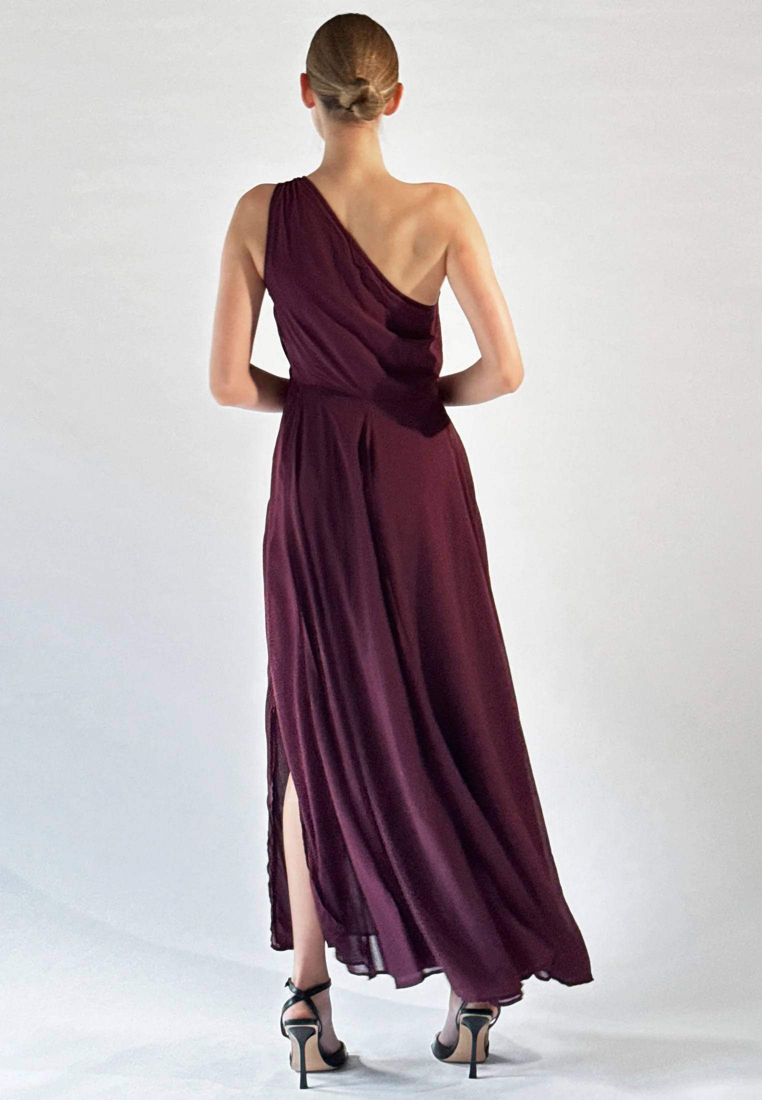 SELECT MAXI DRESS BORDEAUX - Image 2