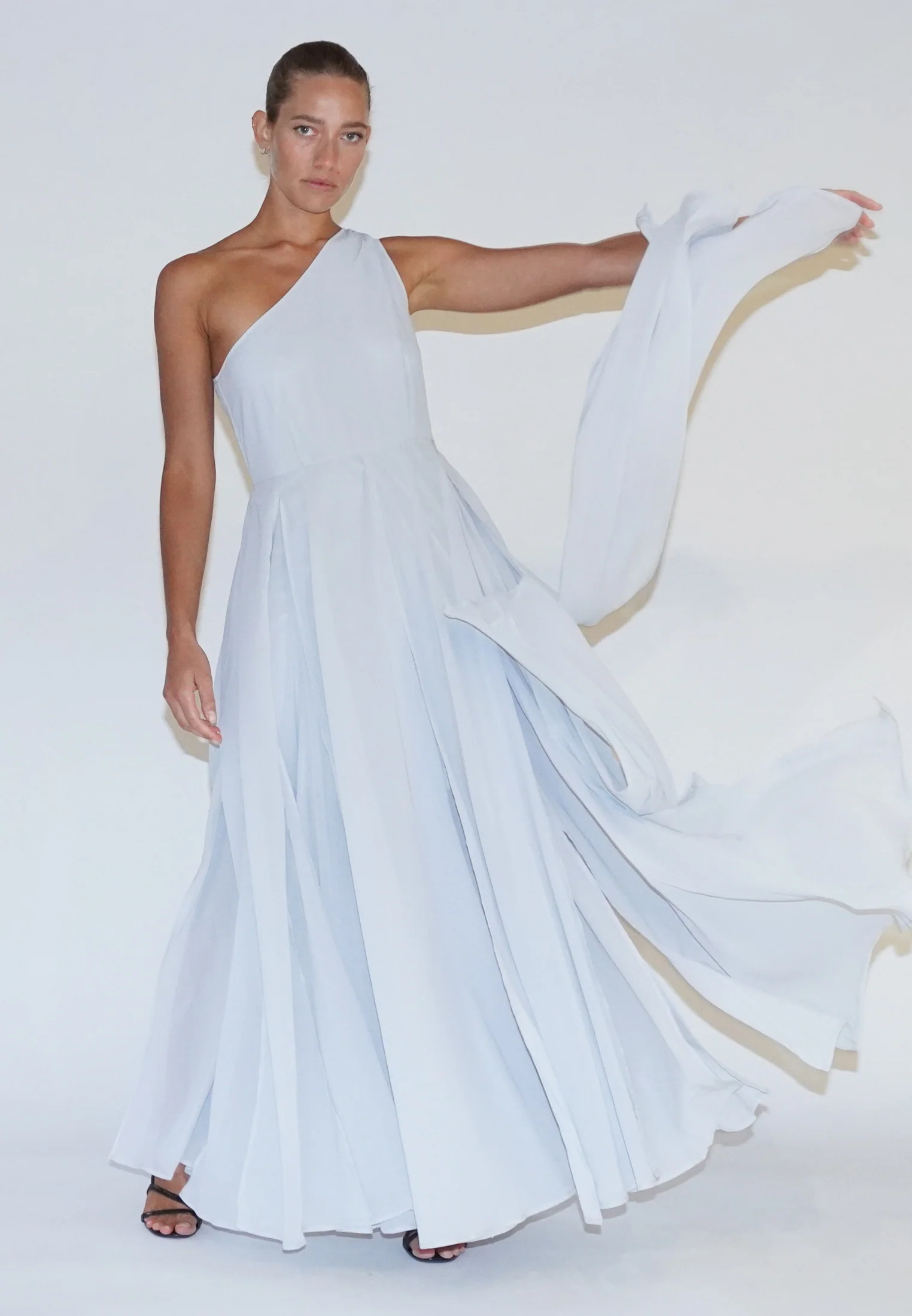 SELECT MAXI DRESS SILVER GREY - Image 4