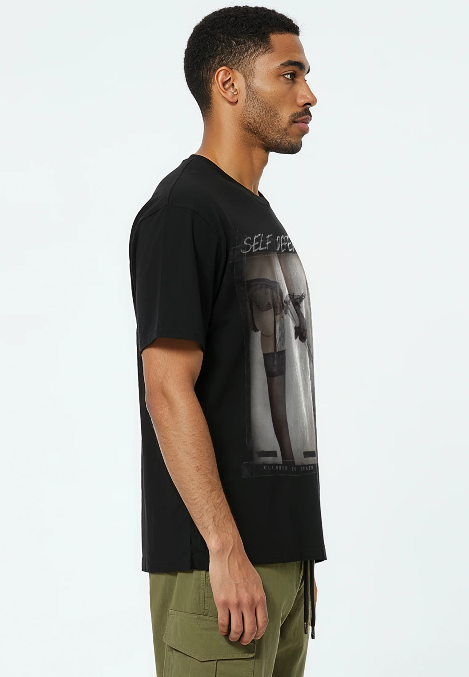 SELF DEFENSE T-SHIRT BLACK - Image 5