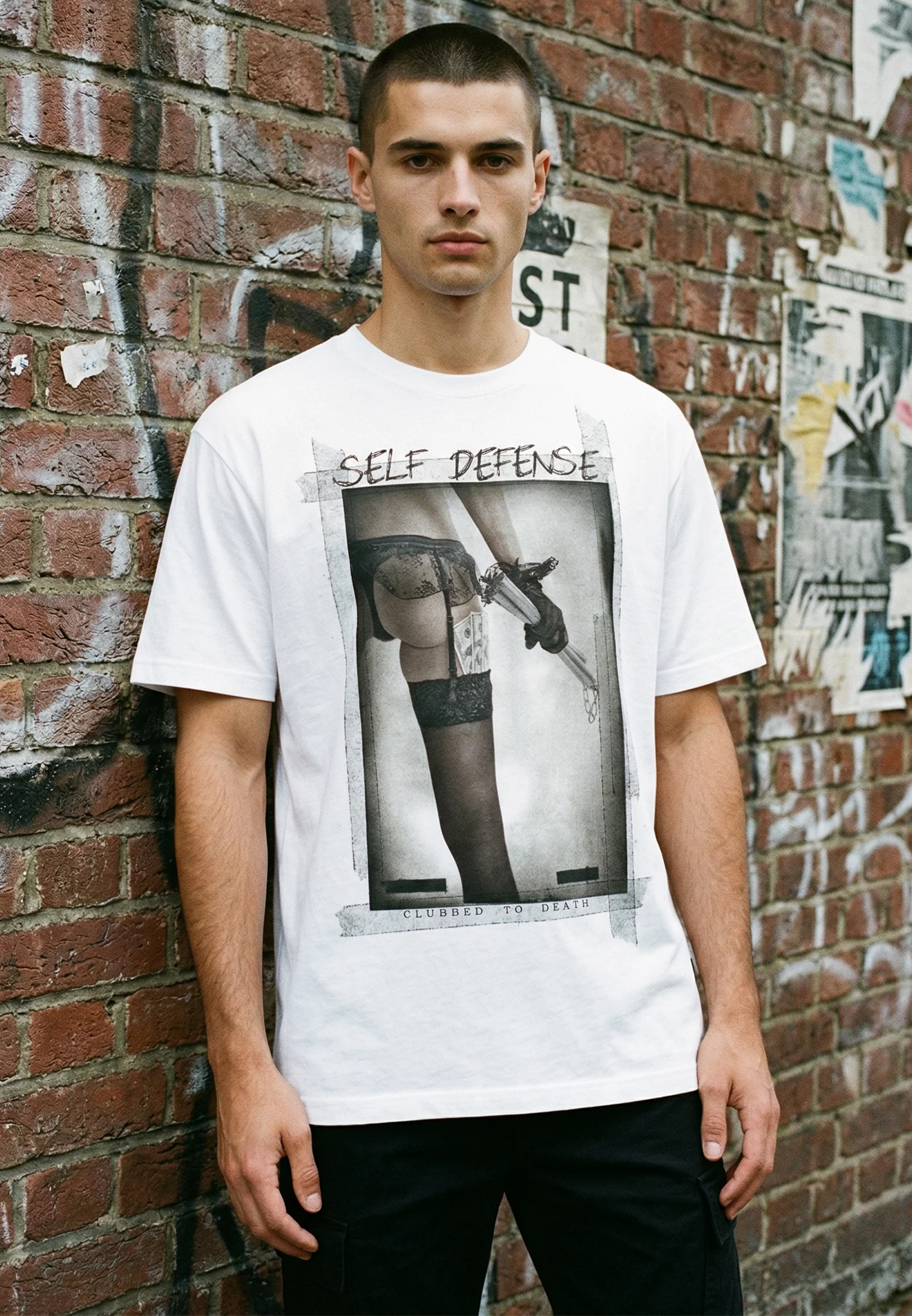 SELF DEFENSE T-SHIRT WHITE