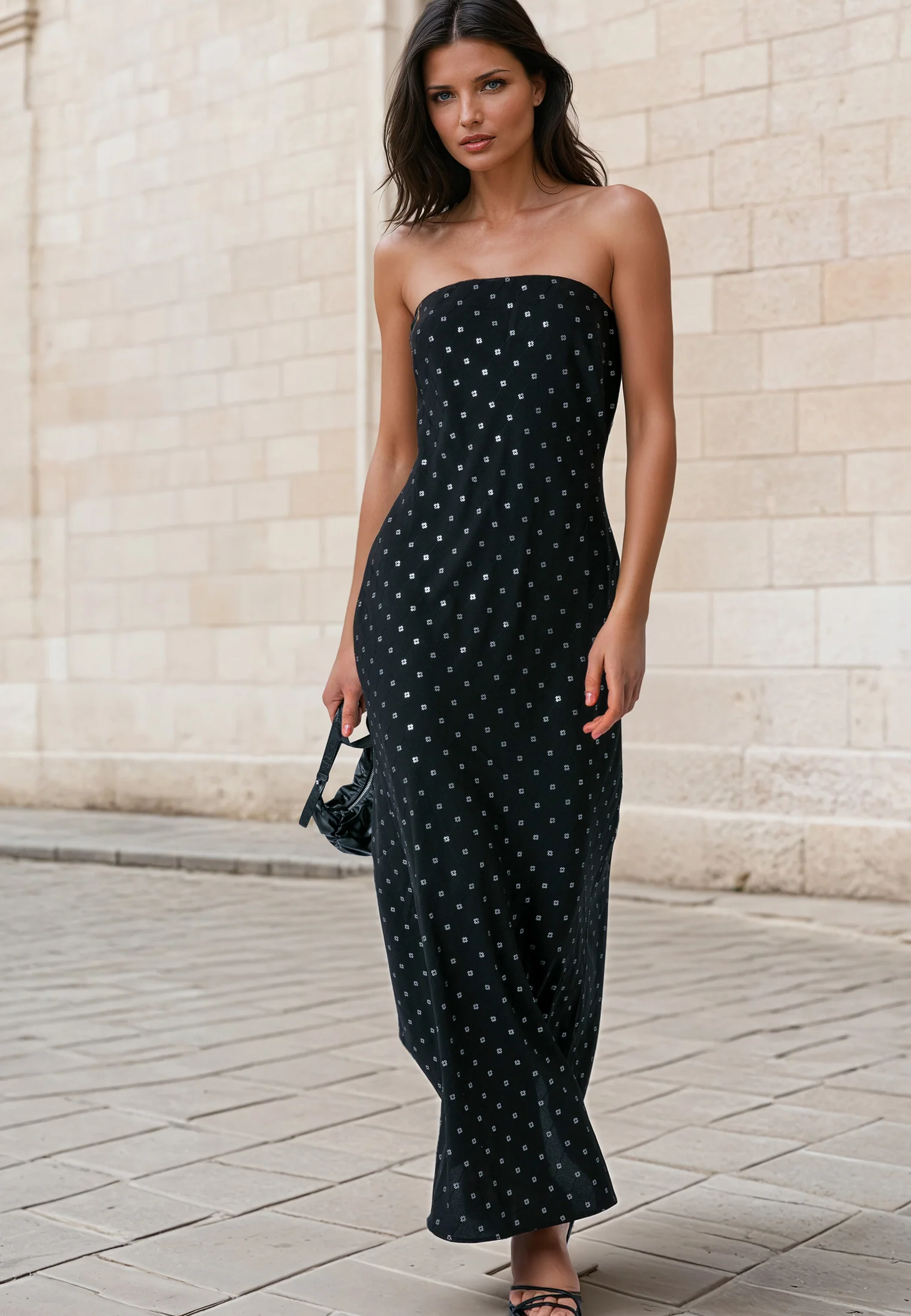 MILA MAXI DRESS BLACK - Image 4