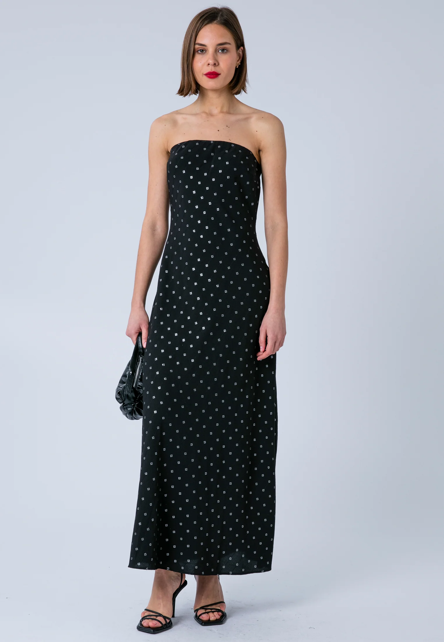 MILA MAXI DRESS BLACK - Image 7