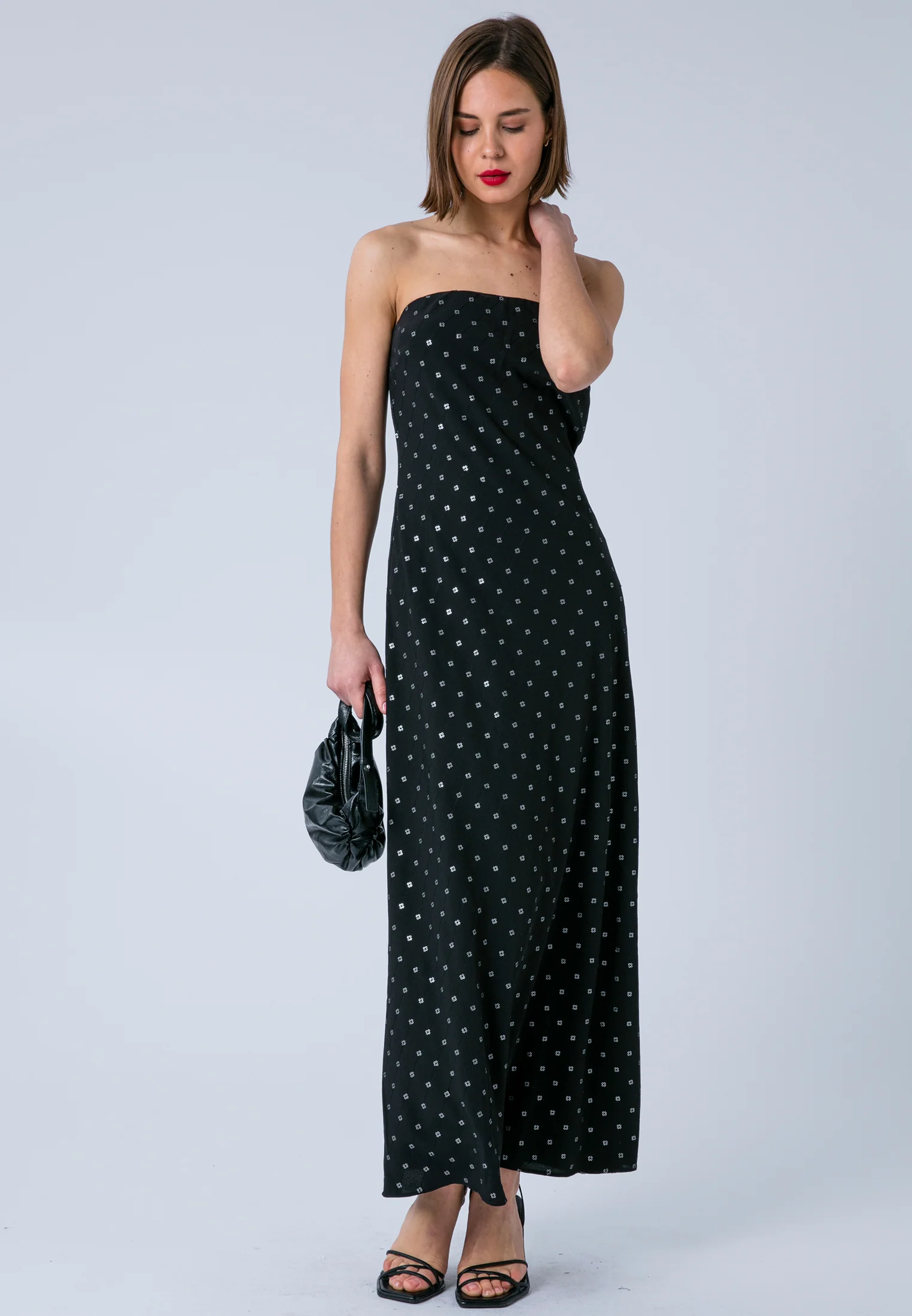 MILA MAXI DRESS BLACK - Image 8