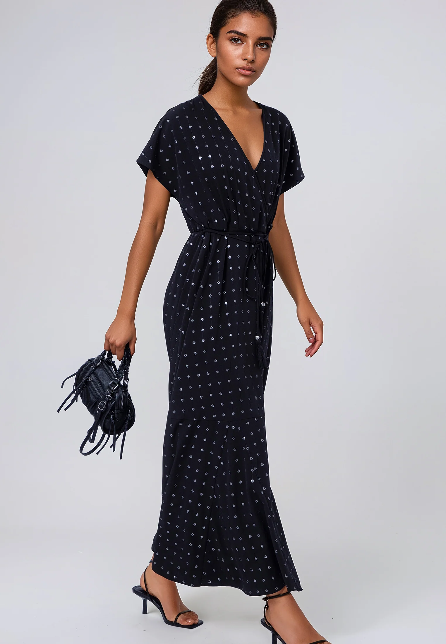 EDIE DRESS JET BLACK