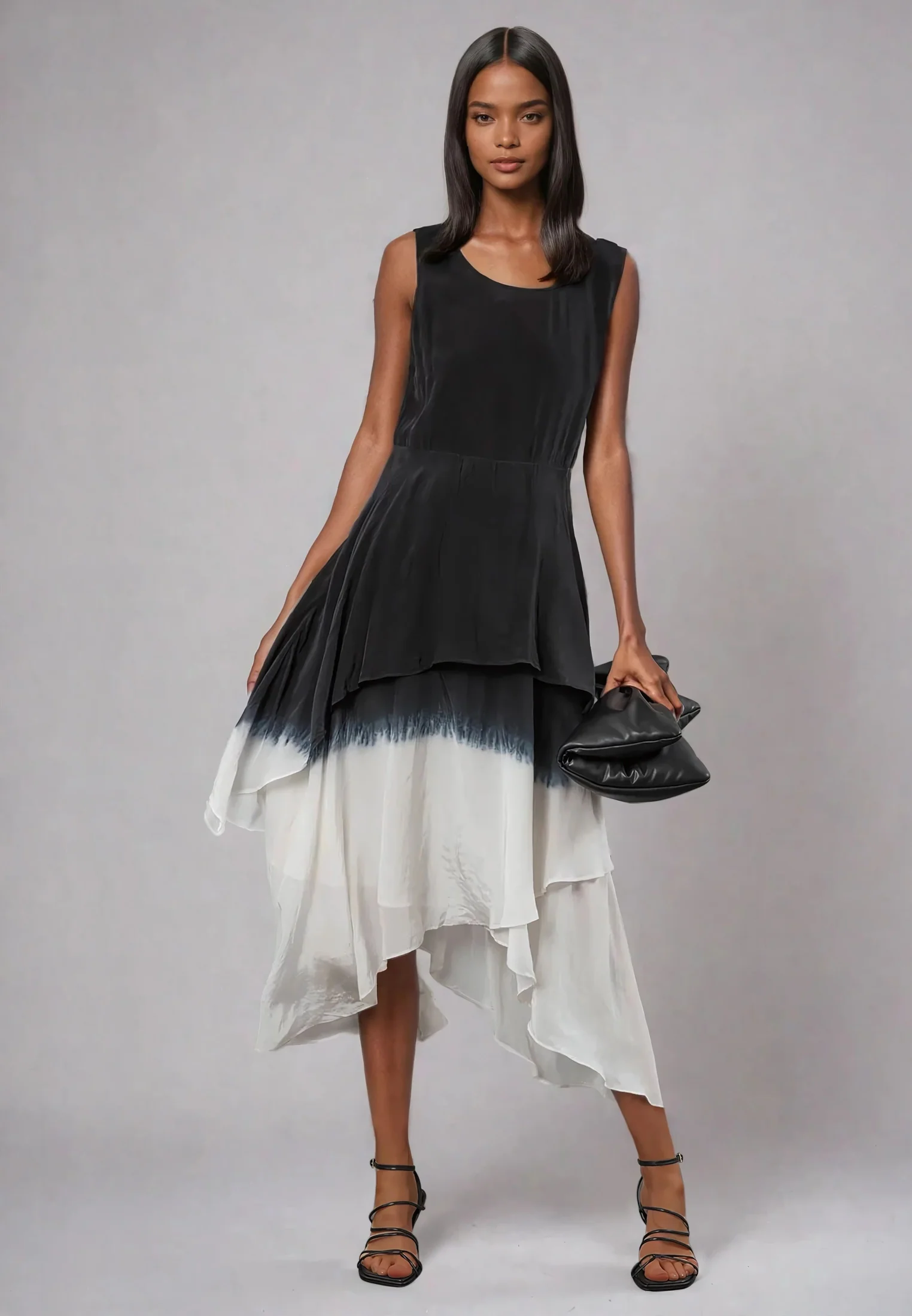 SERPENTINE DRESS DIP DYE