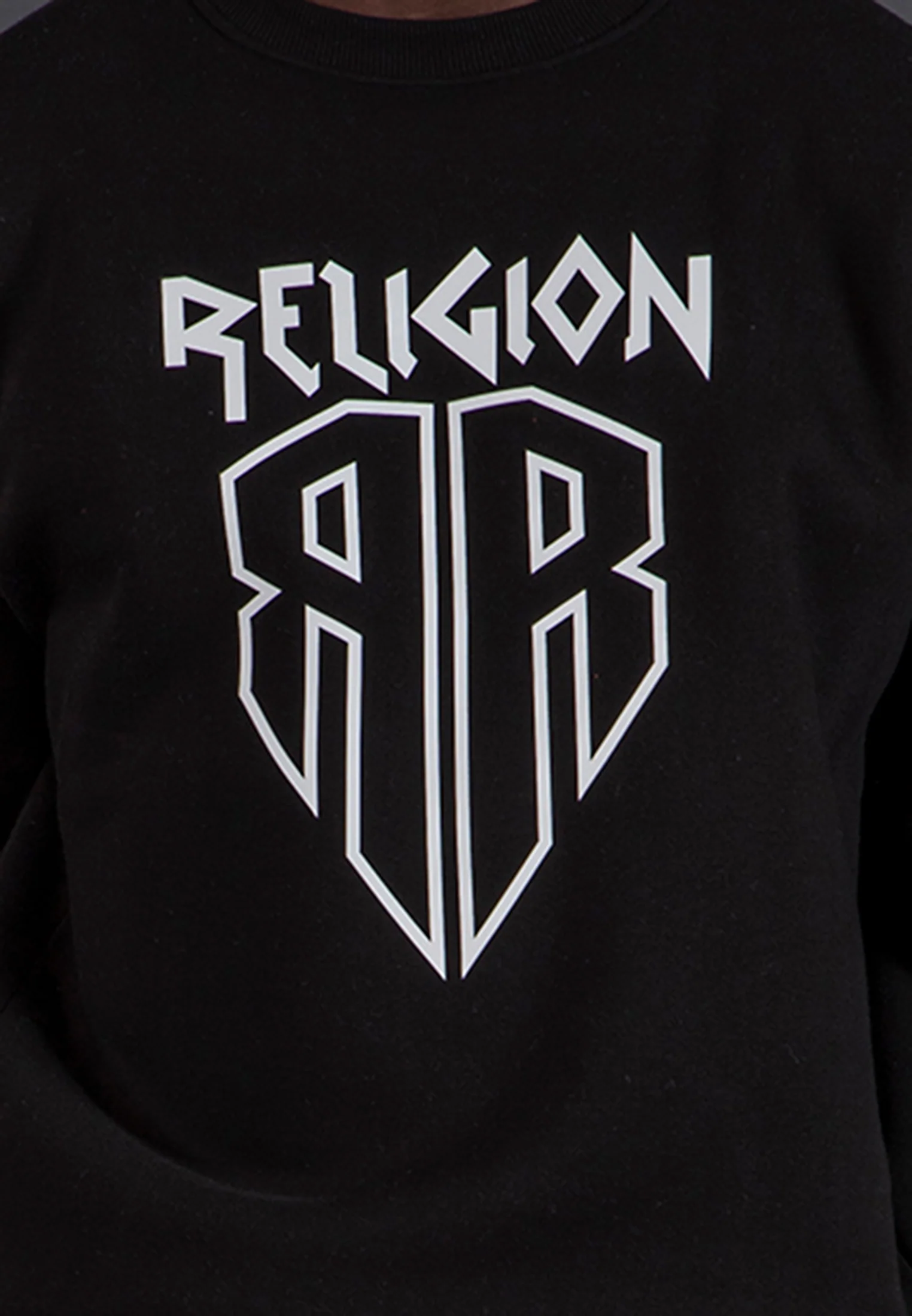 SHIELD CREW NECK SWEAT BLACK - Image 5