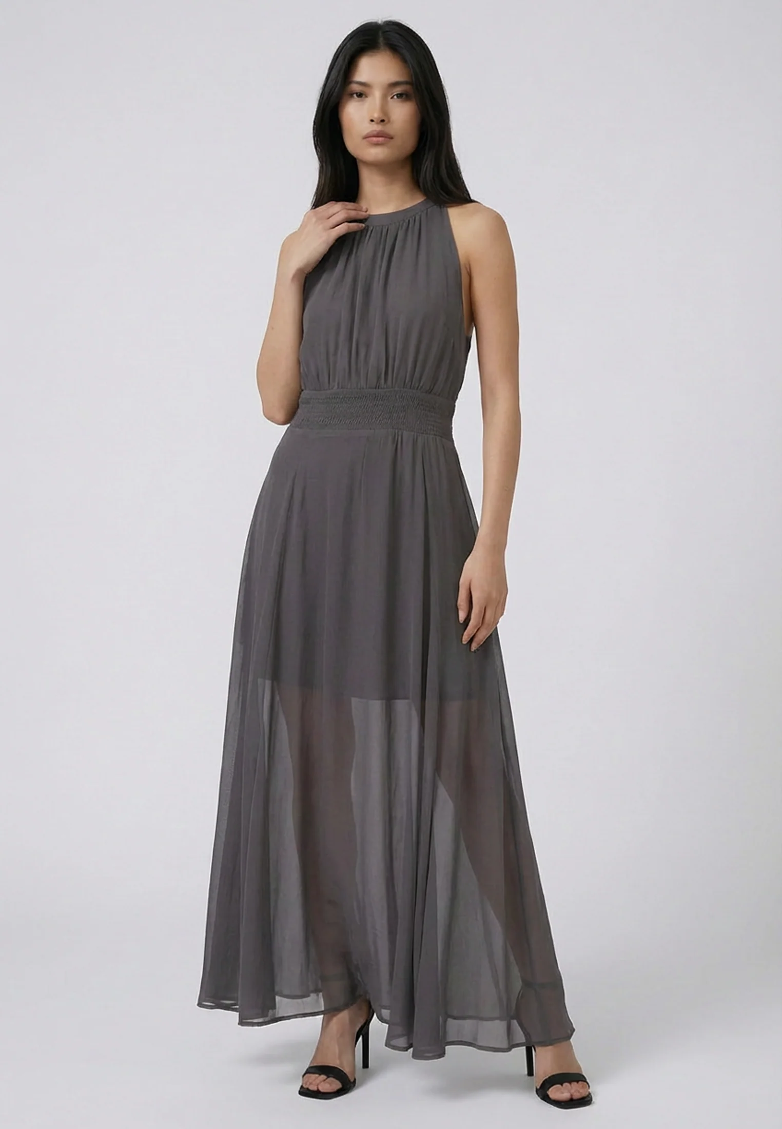 SIGN MAXI DRESS GUN METAL - Image 3