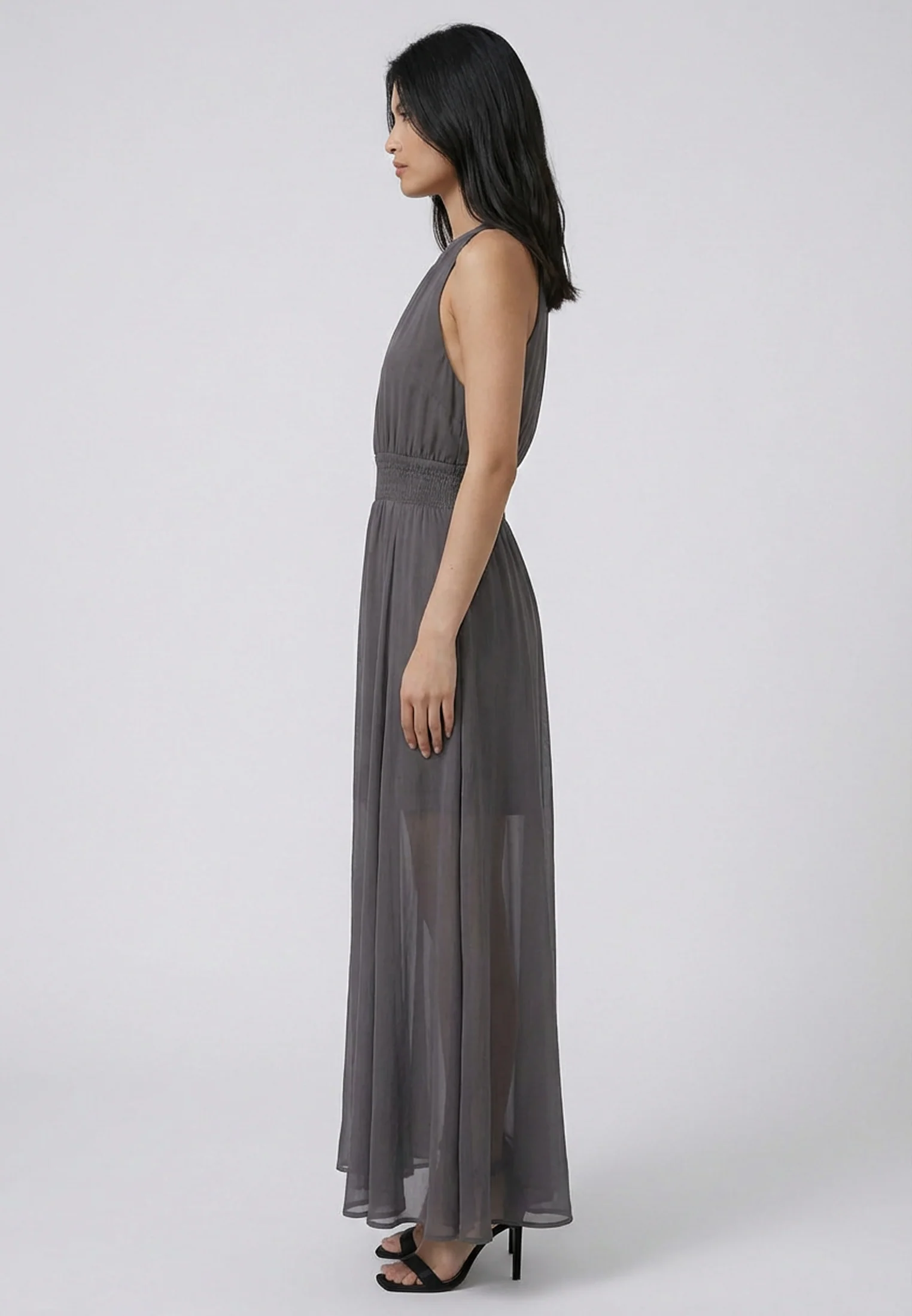 SIGN MAXI DRESS GUN METAL - Image 5