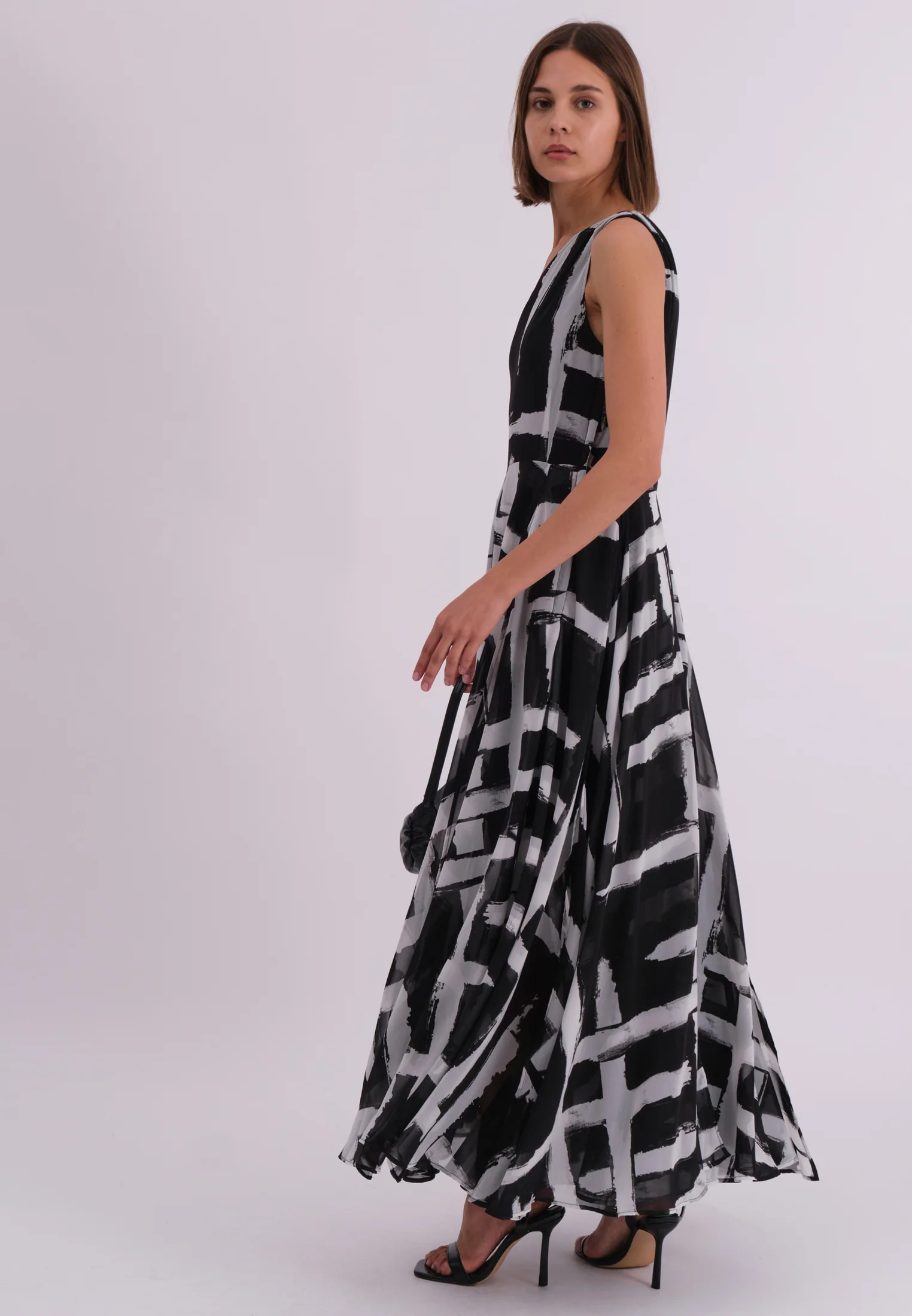 SIGNATURE MAXI DRESS SELVAGE BLACK - Image 4